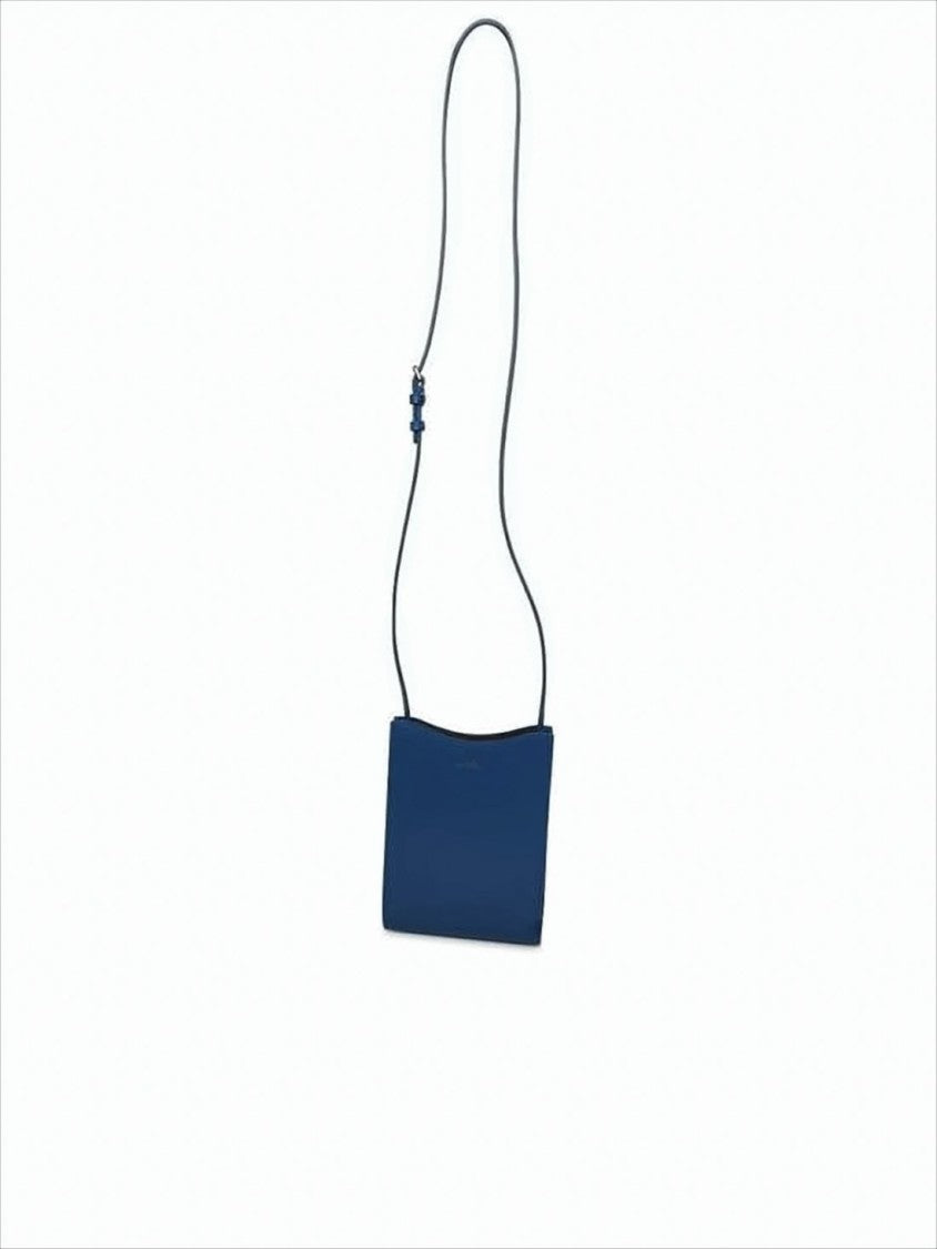 Structured Square Crossbody Bag in Smooth Leather