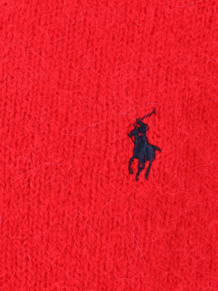 Logo Crewneck Sweater – Red