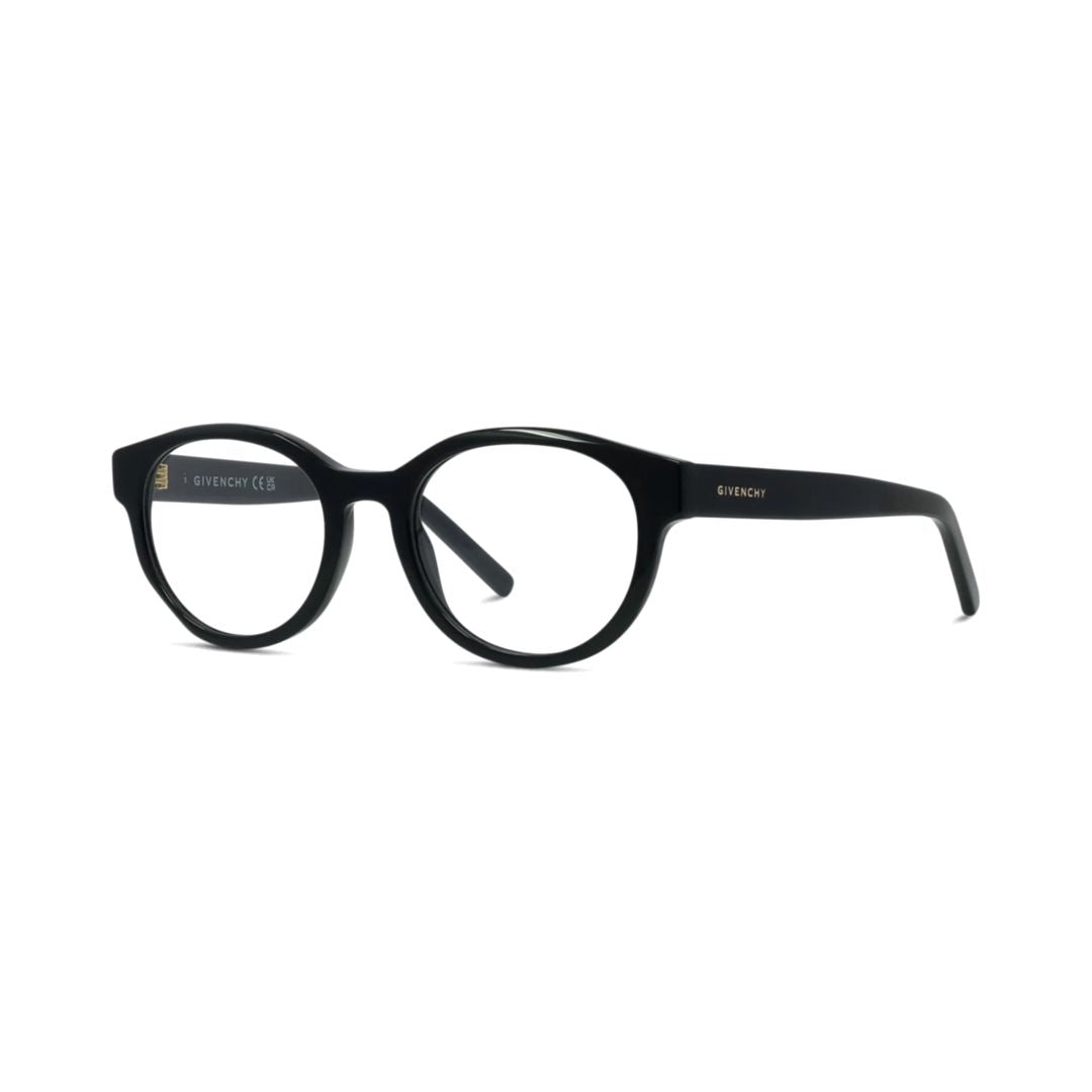 Gv50095i Classic Round Frame Sunglasses with Glossy Black Finish