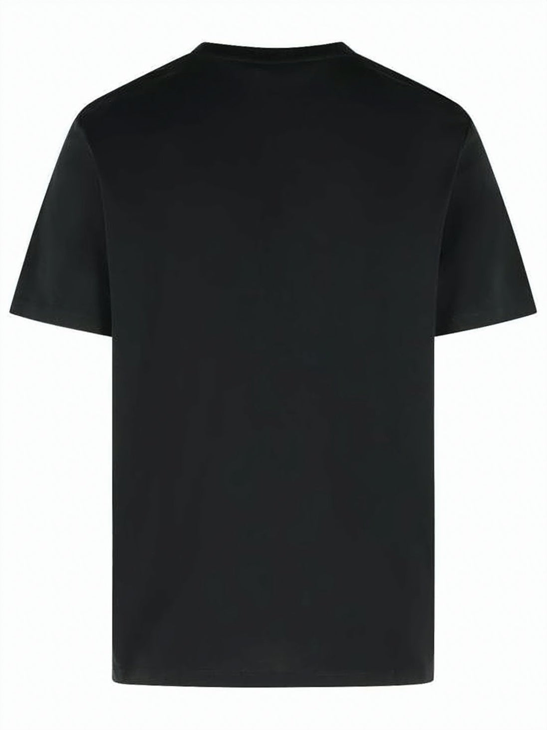 Black Cotton Crew Neck T-Shirt