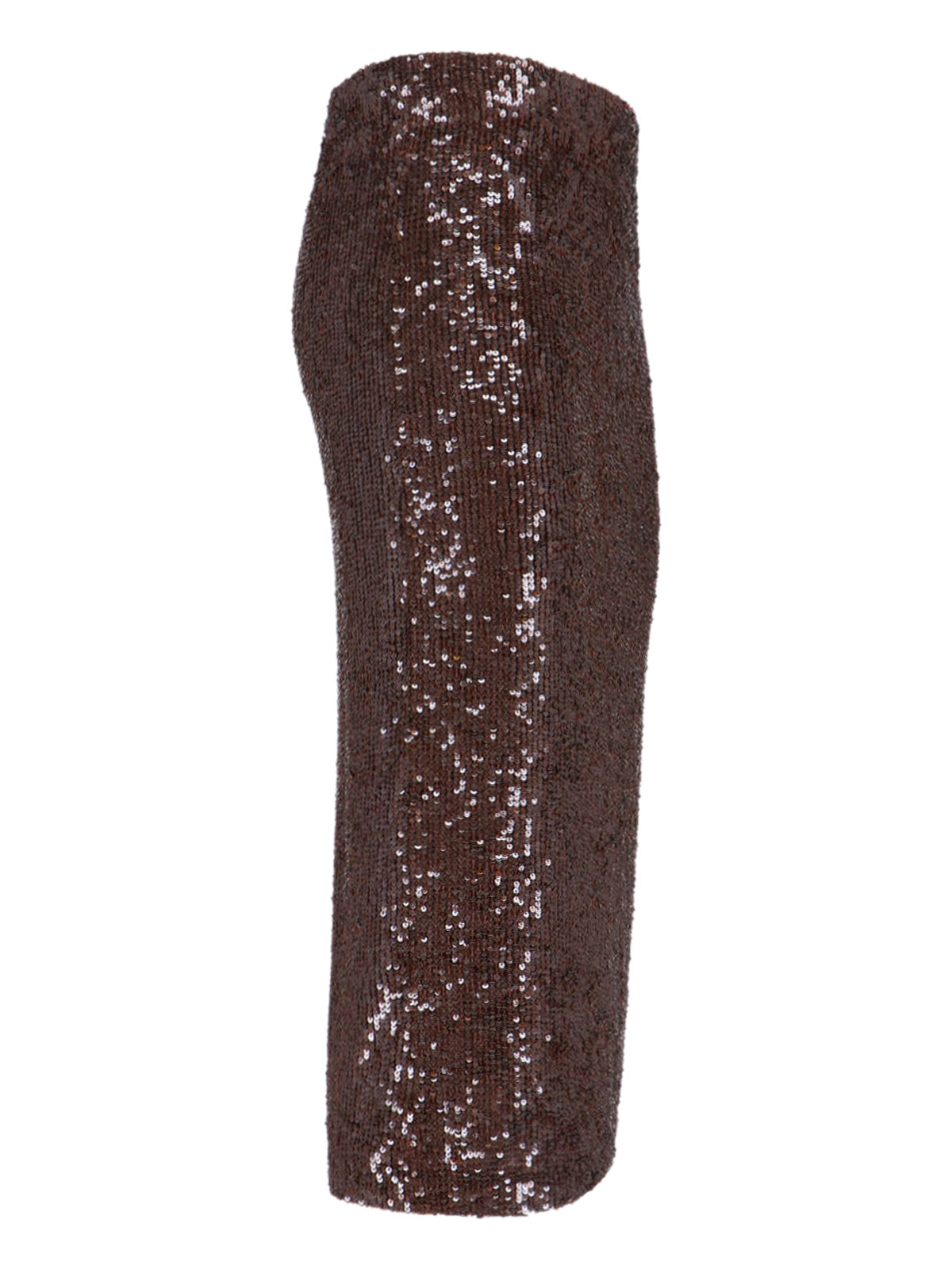 Brown Midi Sequin Skirt