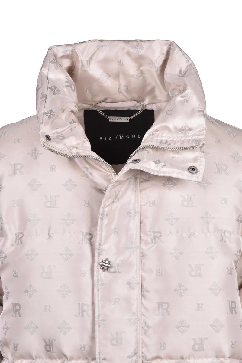 High Neck Down Jacket - Beige