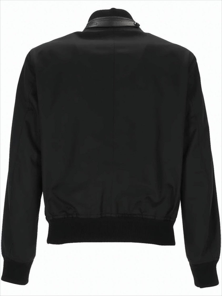 Bomber Jacket with Front Zipper