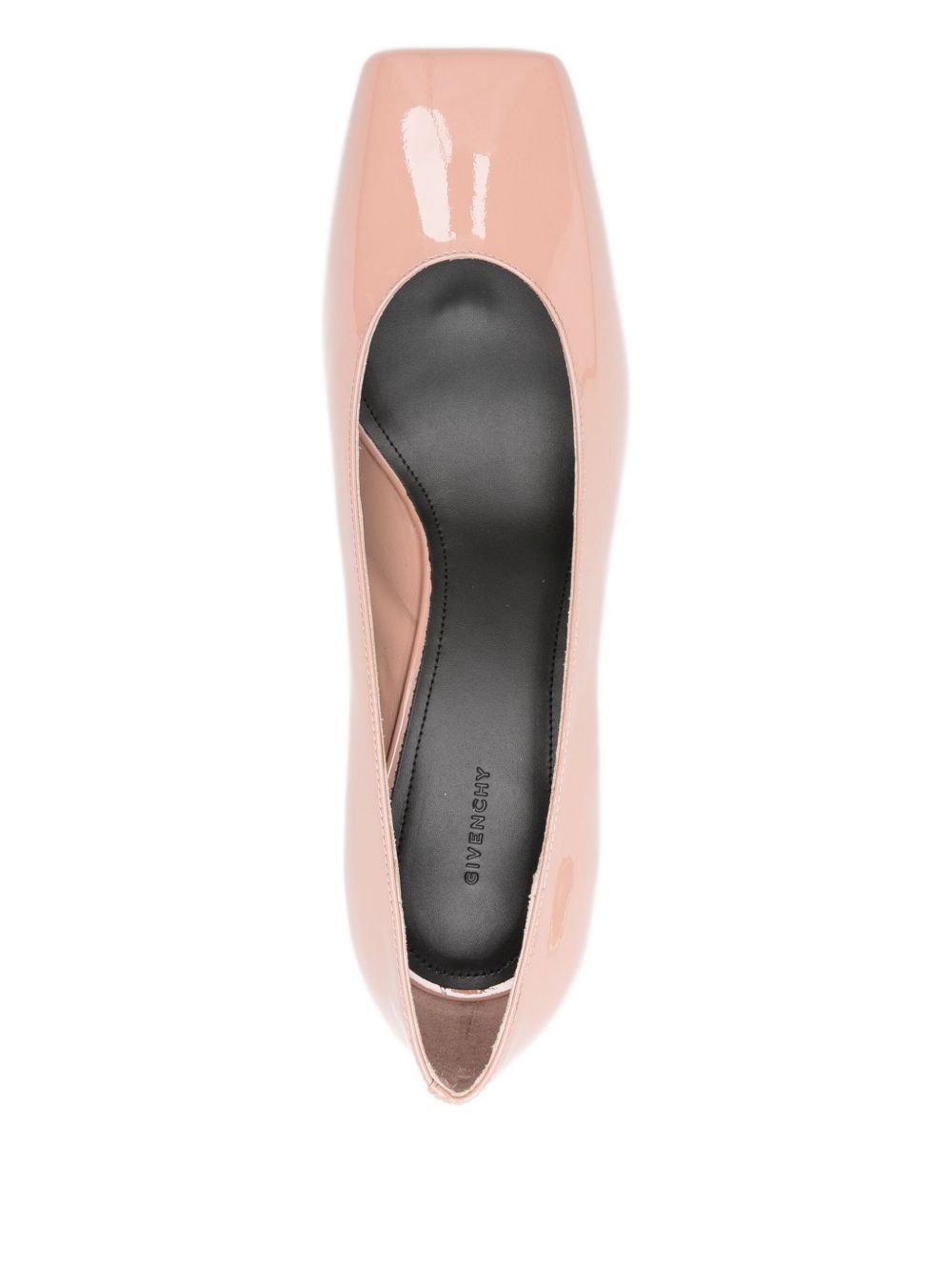 Low-Heeled Pumps with Glossy Finish