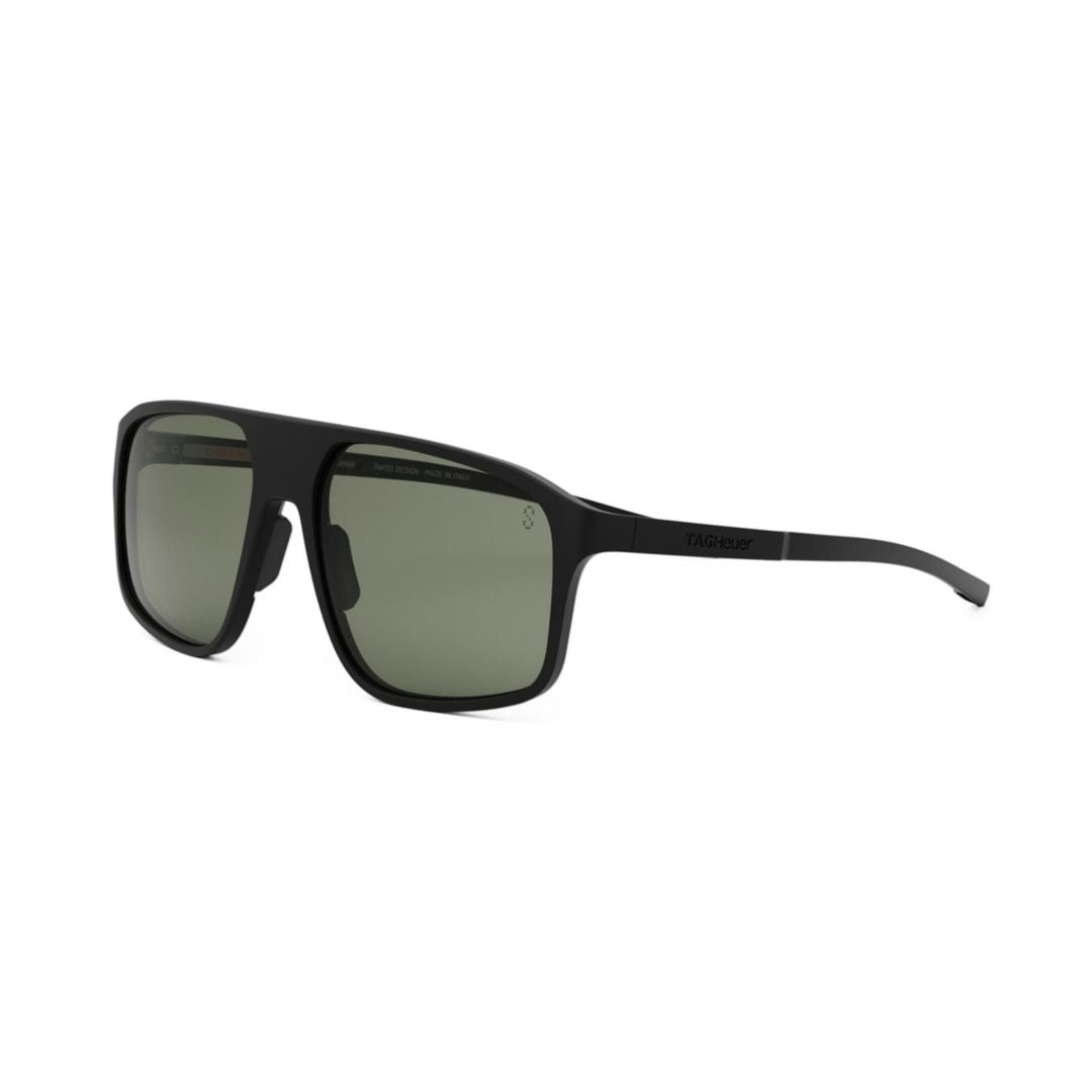 Th40022u Rectangular Matte Black Sunglasses