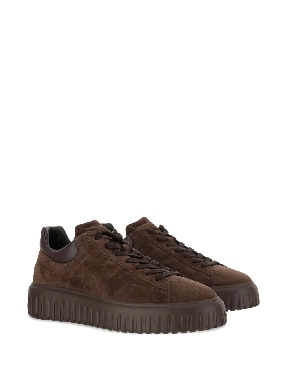 H-Stripes H Lace-Up Shoes With Calfskin Finish