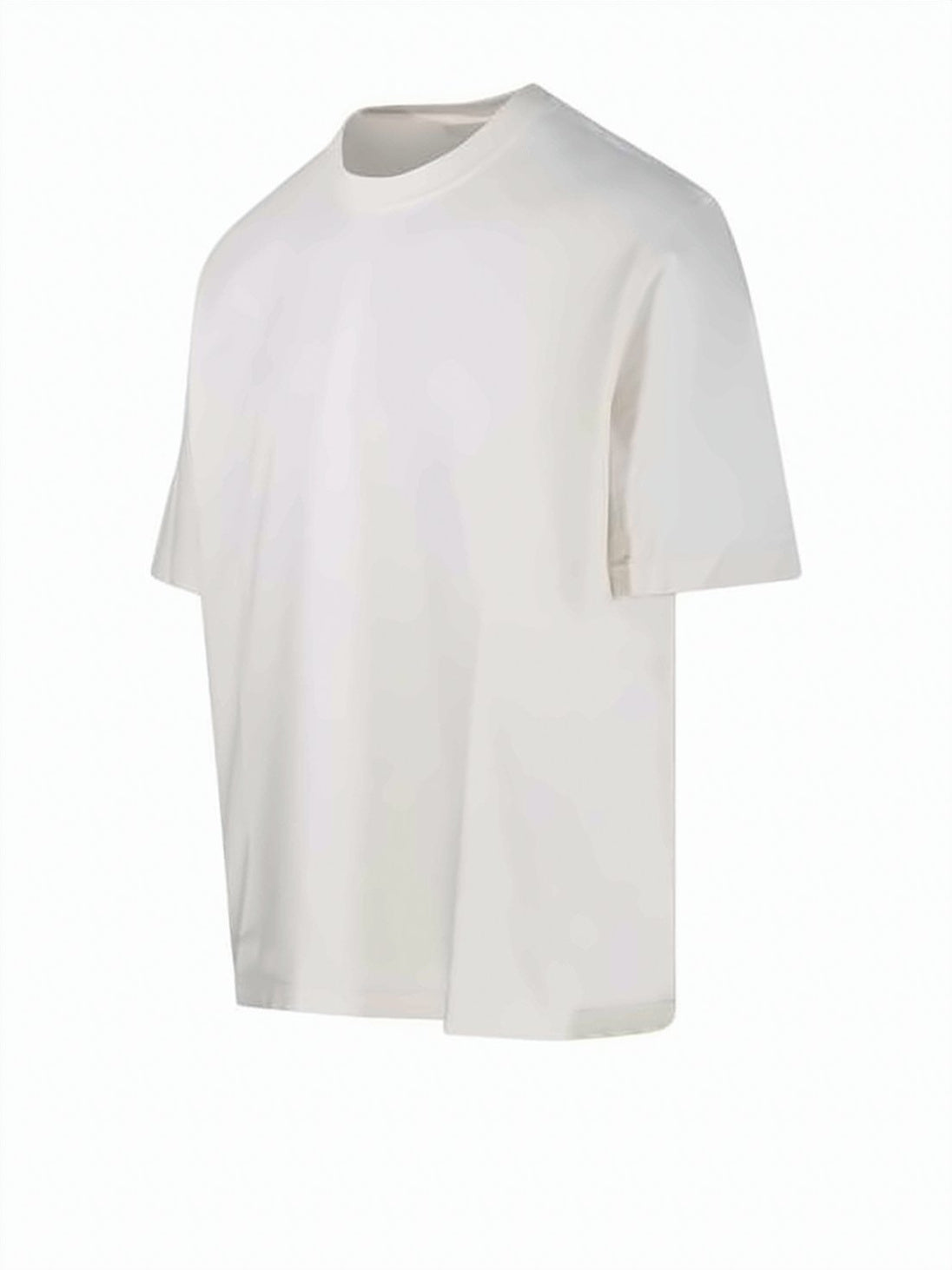 Cropped White T-Shirt With Design