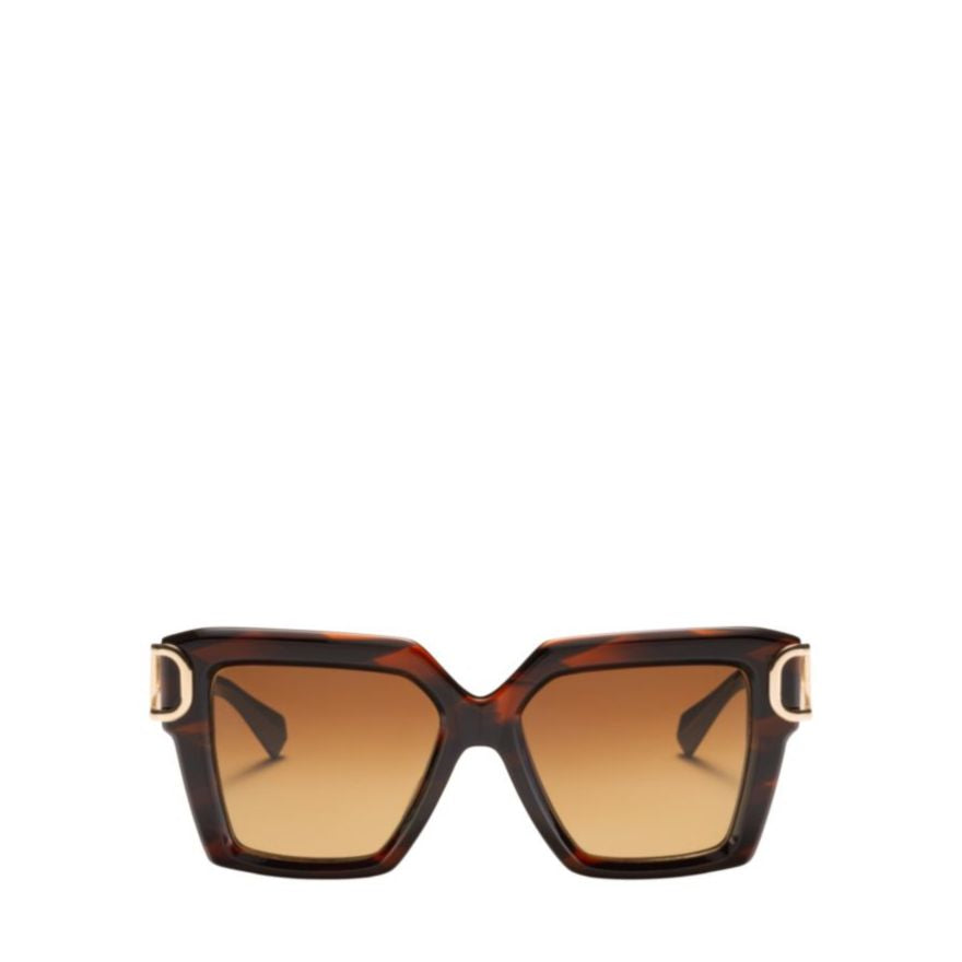V - Uno Oversized Square Tortoiseshell Sunglasses