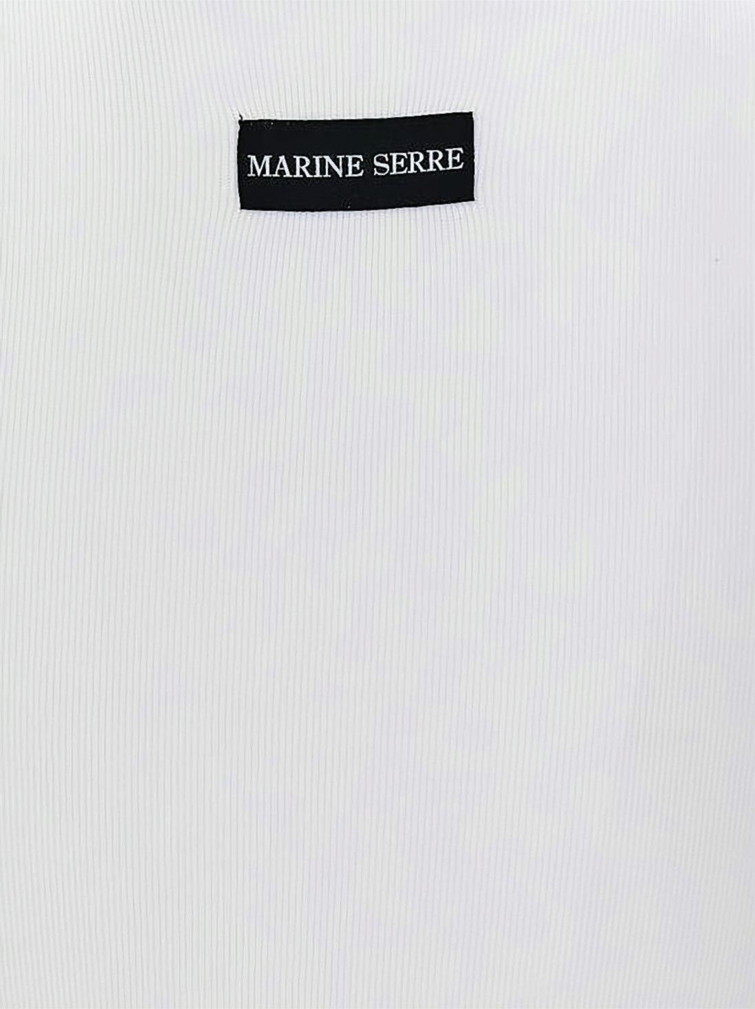 Ribbed Fitted Tank Top with Circular Emblem
