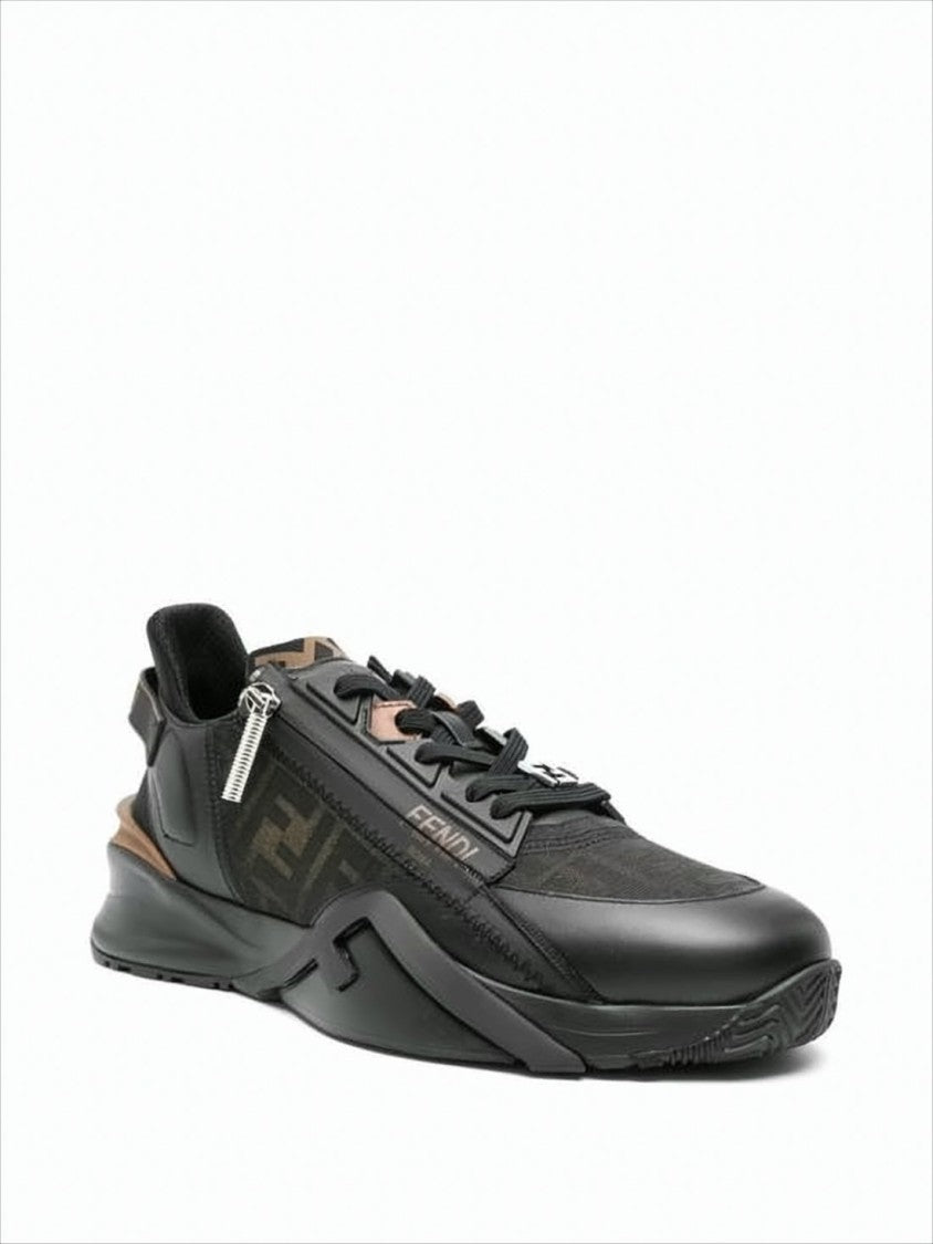 Low-Profile Sneakers With Angular Design