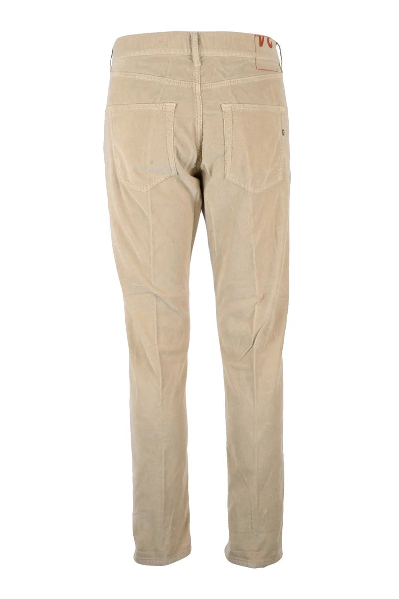 Icon Velvet Trousers - Beige