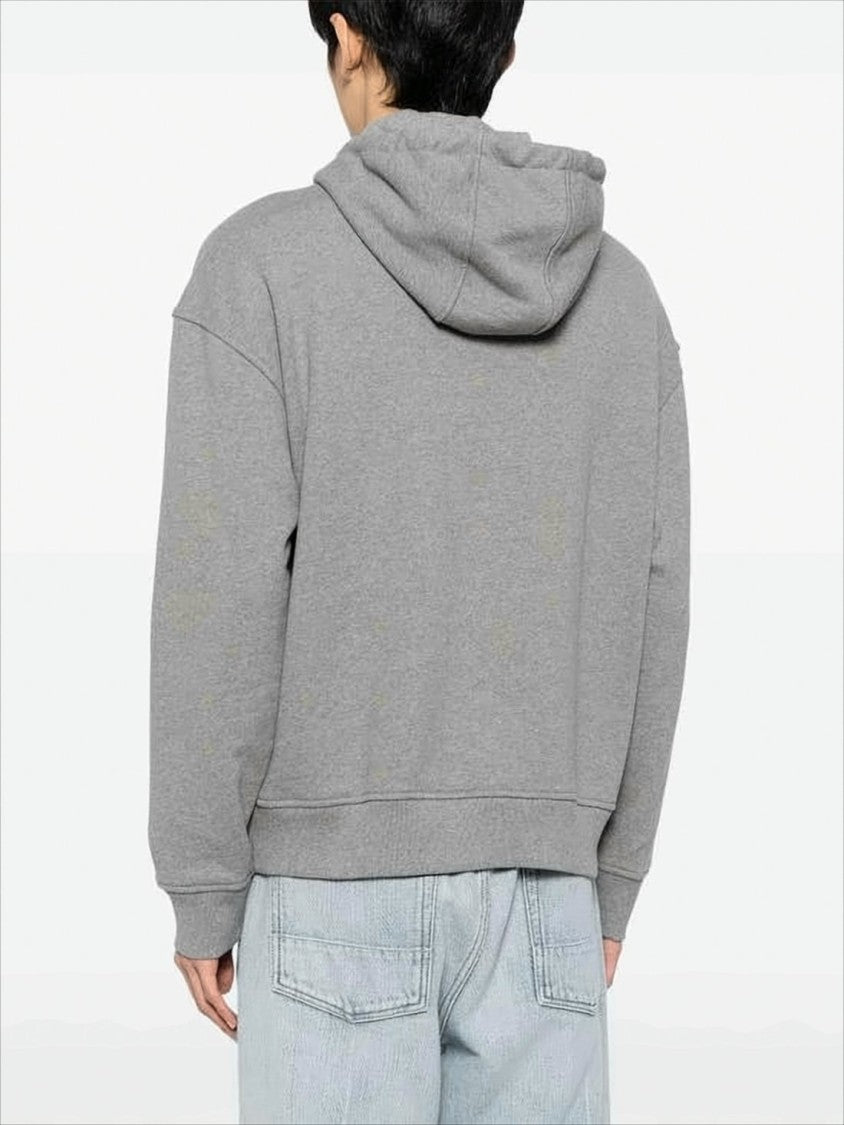 Relaxed Fit Hooded Sweatshirt With Embossed Logo