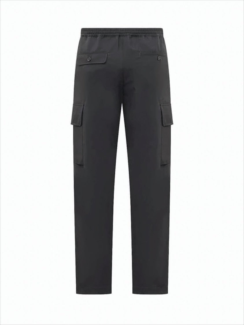 Structured Cargo Pants with Contrast Stitching
