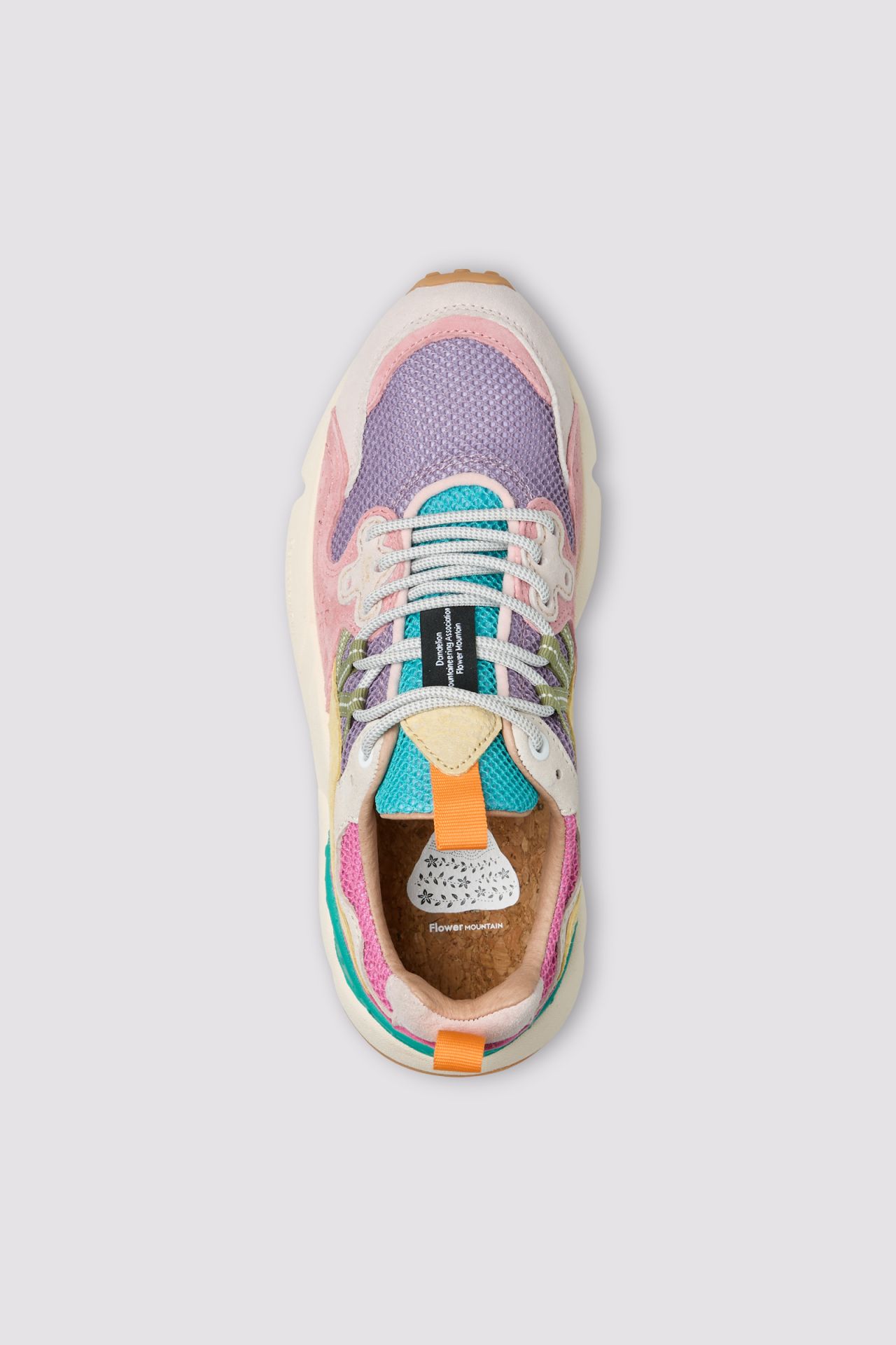 Multi-layered Sneakers with Pastel Hues and Chunky Soles