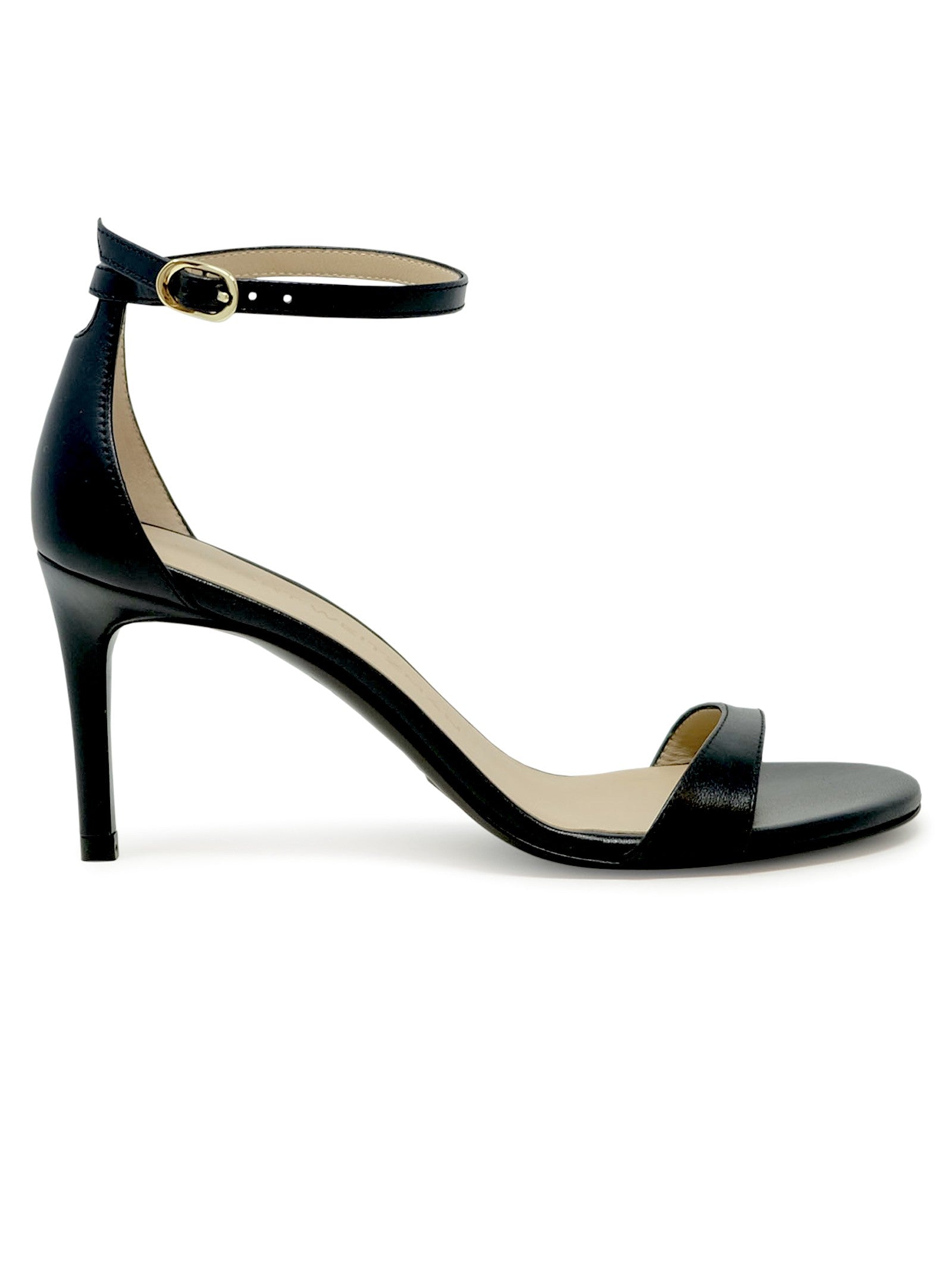 Black Leather Nudist Ii 75 Sandals