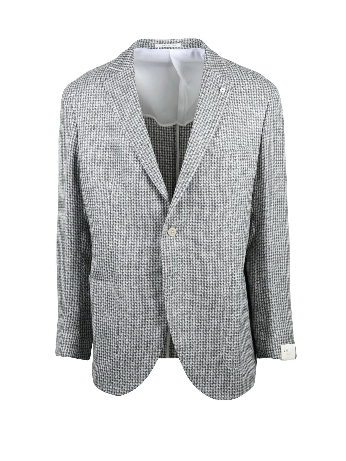 White Grey Linen Silk Cotton Blazer Jacket