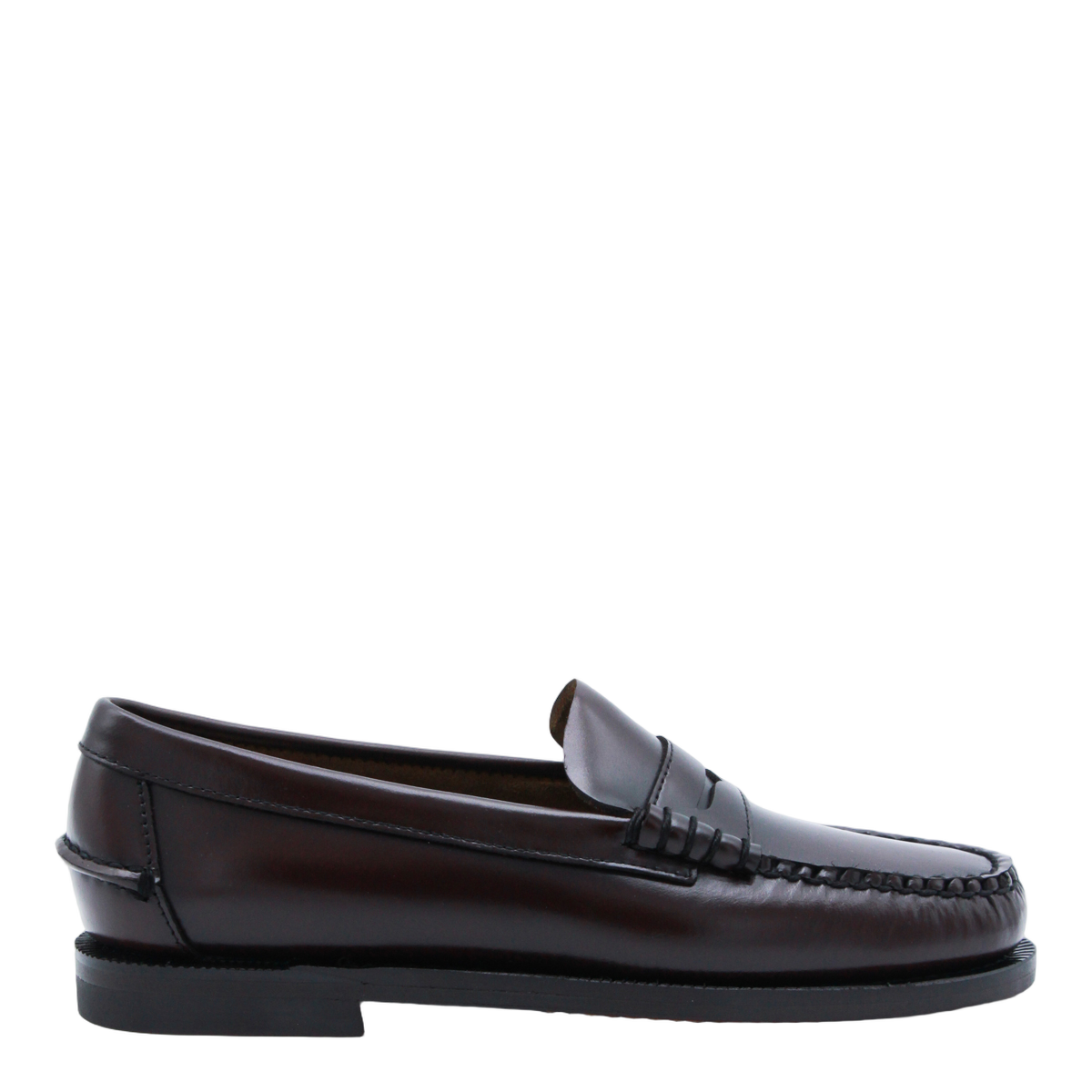 Polished Leather Loafer Flats
