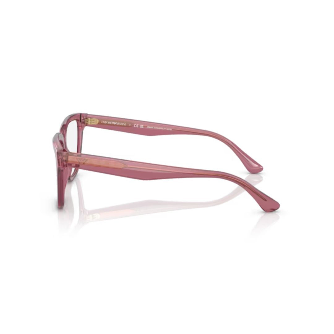 3208 Vista Oversized Square Frame Acetate Eyeglasses with Gold Accents