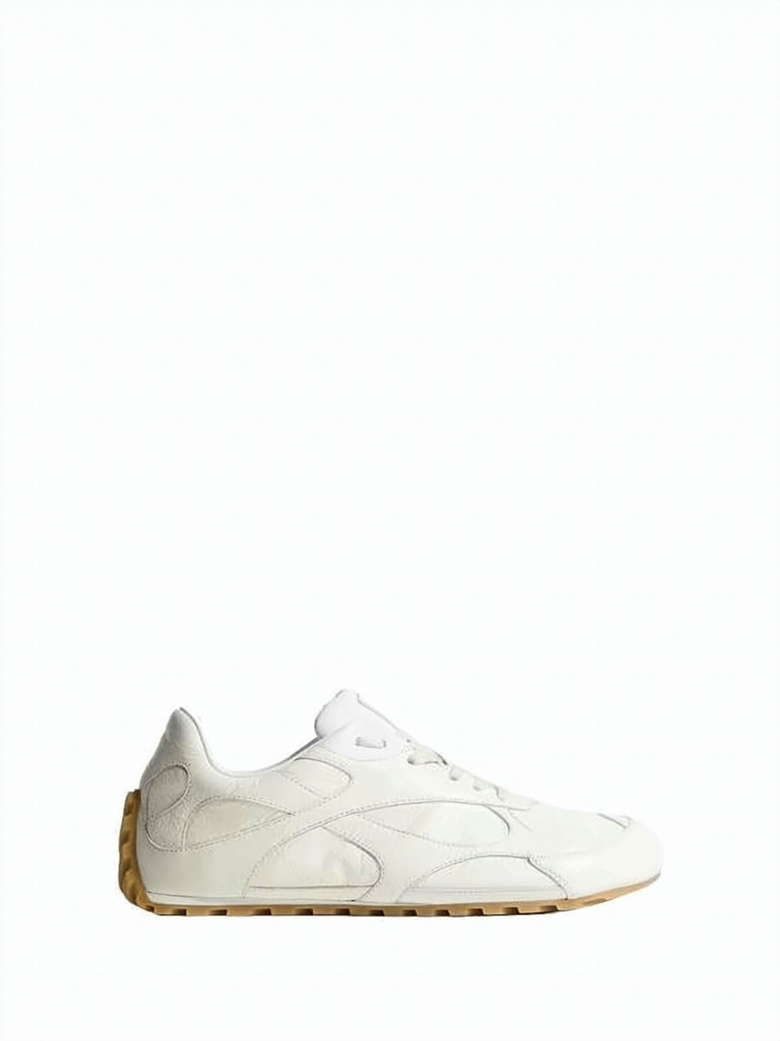 Low-Profile Sneakers With Smooth Leather Upper