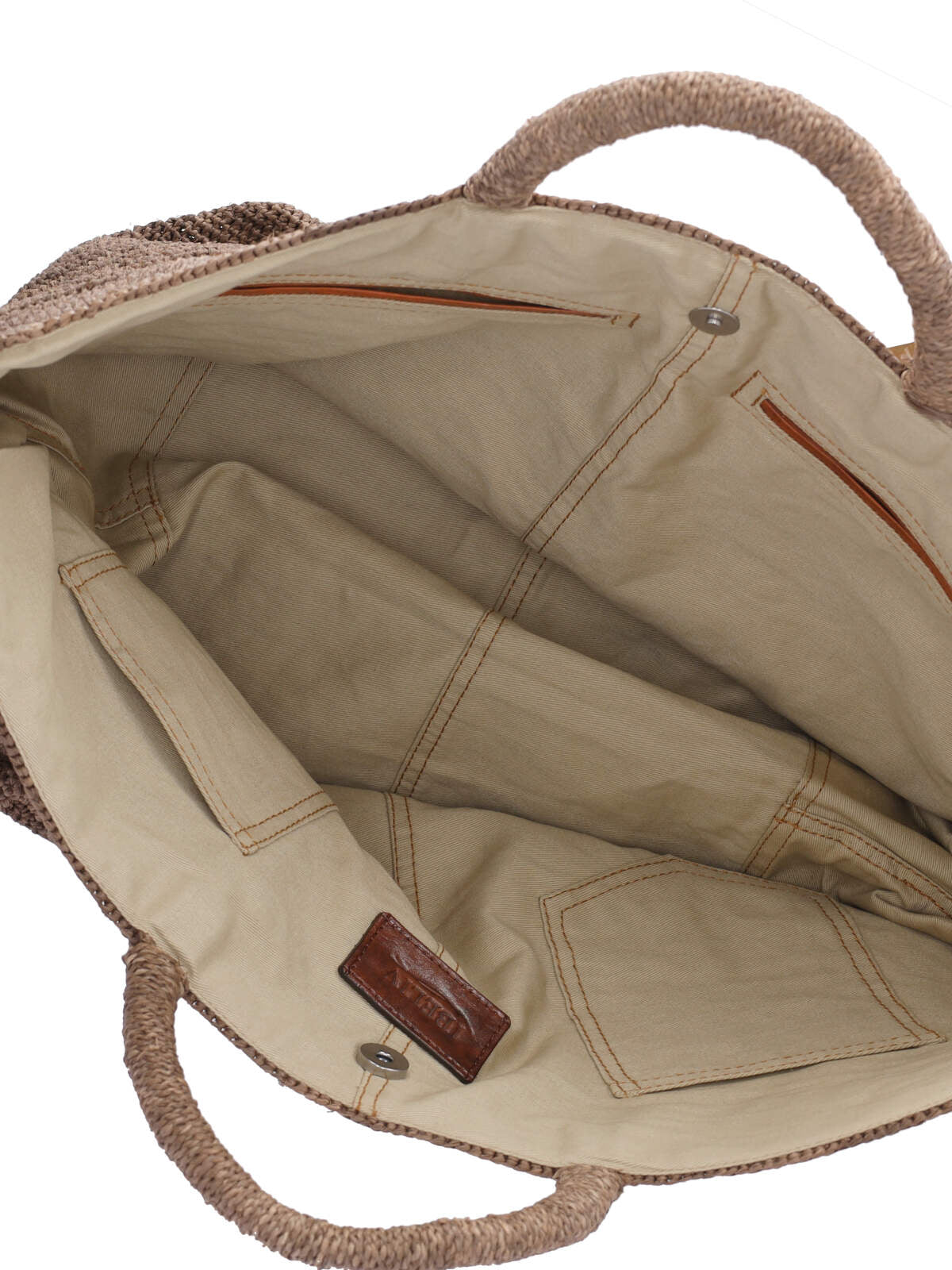 Medium Brown Handbag With Structured Silhouette And Minimalist Design