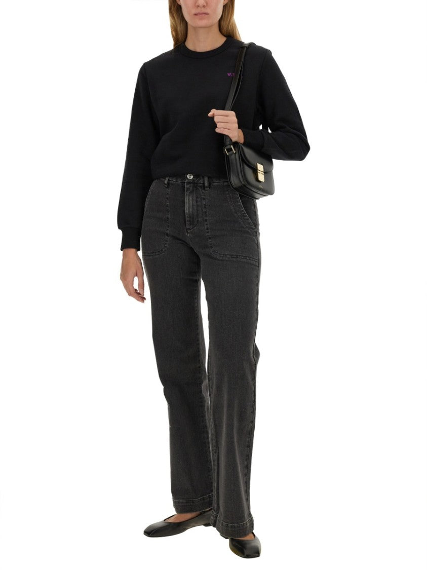 Relaxed-Fit Cotton Sweatshirt With Logo Detail