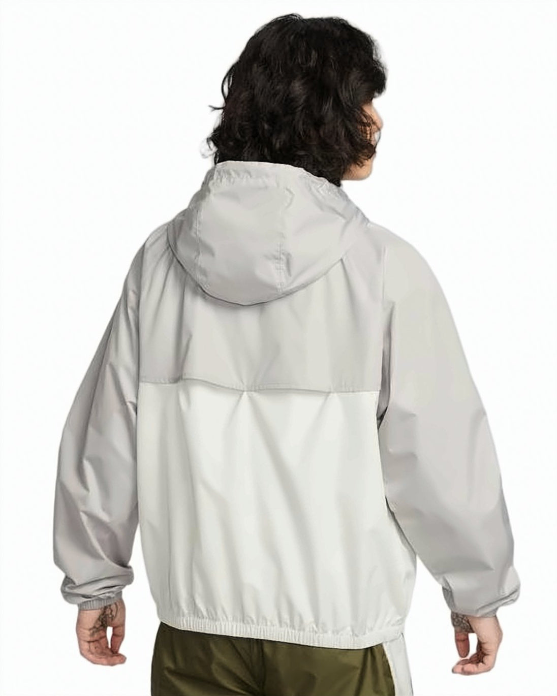Two-Tone Lightweight Nike Jacket with Adjustable Hood