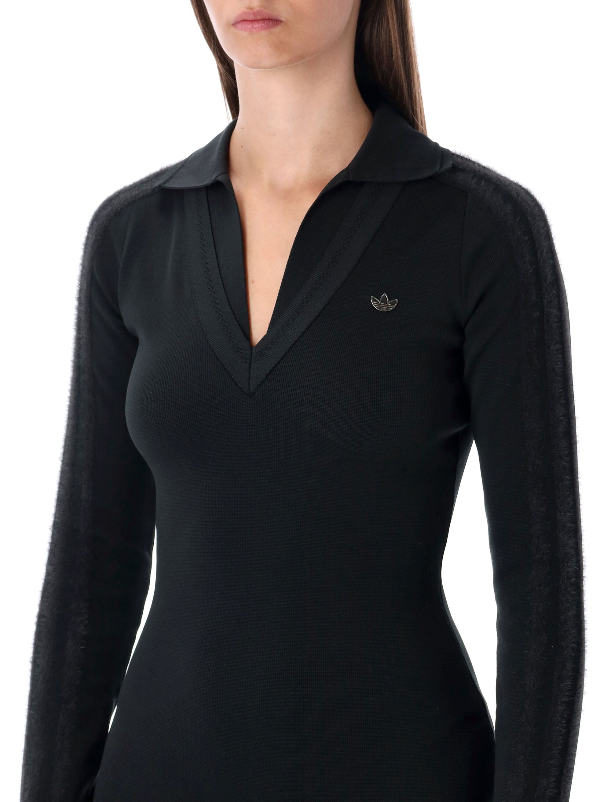 Originals Black Ribbed Mini Dress