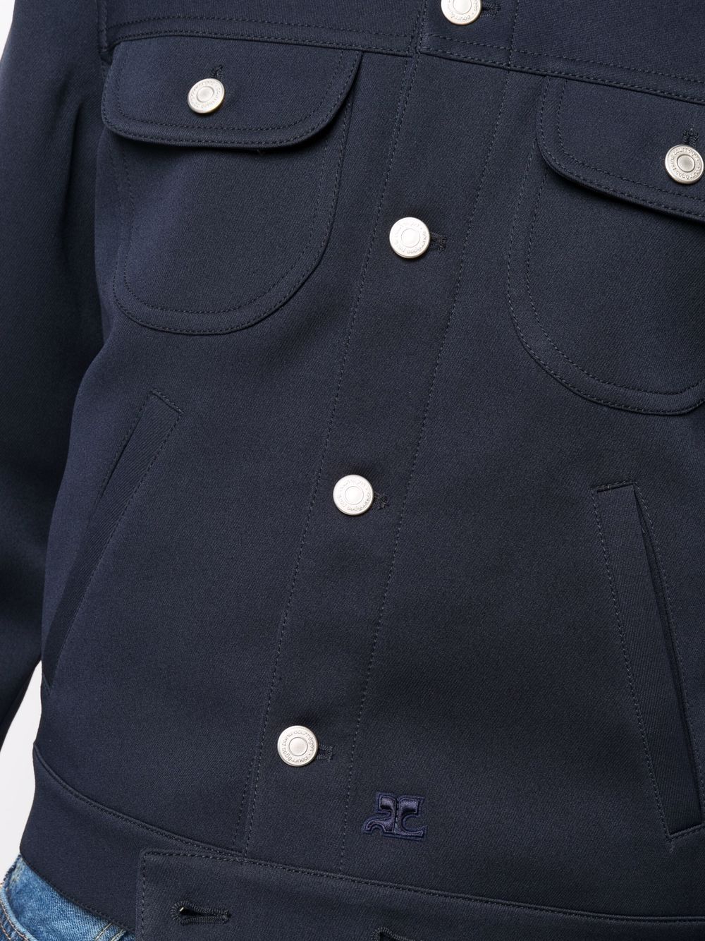 Navy Blue Cotton Jacket