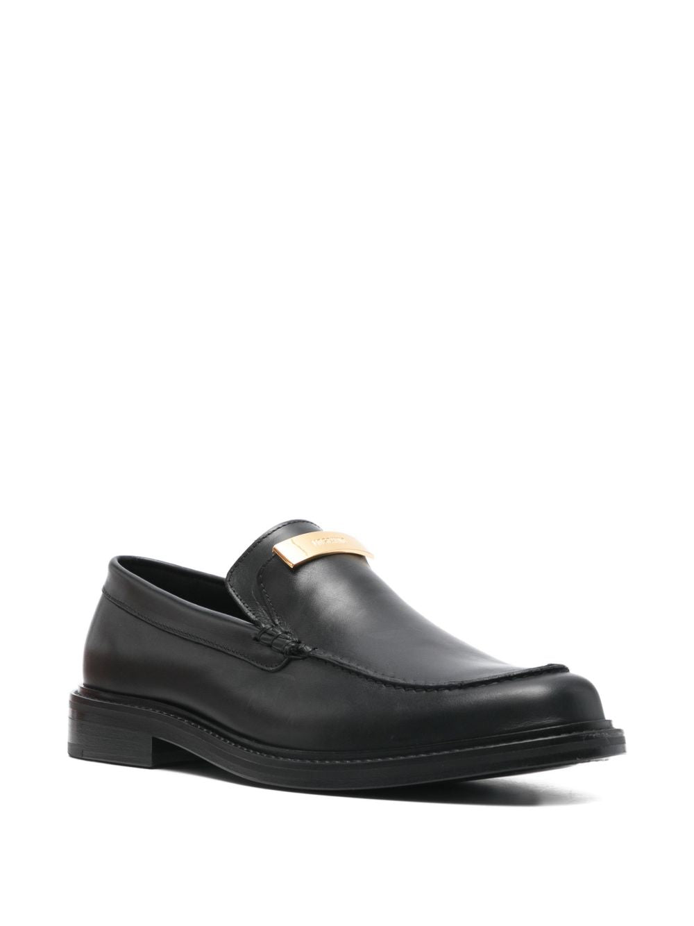 Refined Black Silk And Nylon Loafers