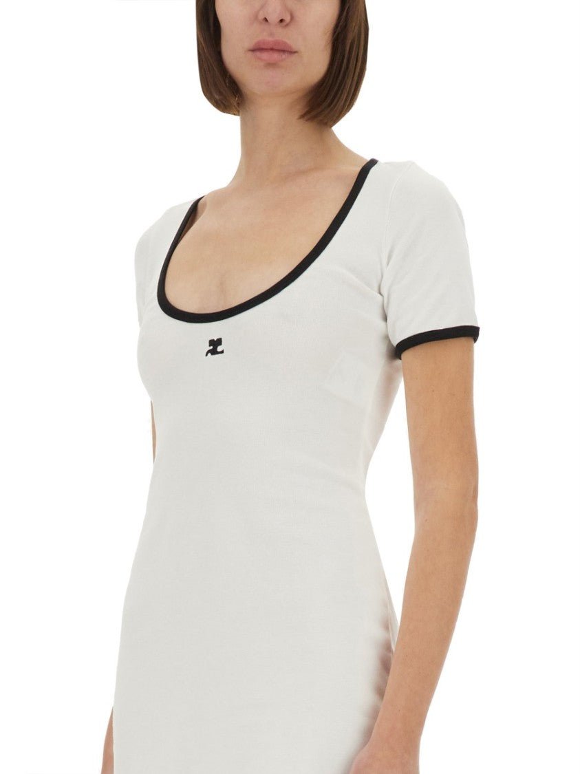 "Holistic Contrast" Mini Dress