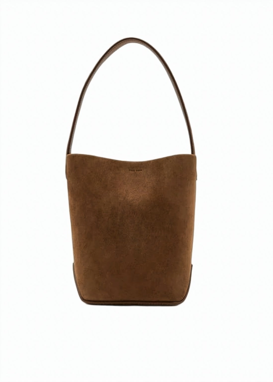 Minimalist Suede Lambskin Tote Bag With Calf Leather Interior