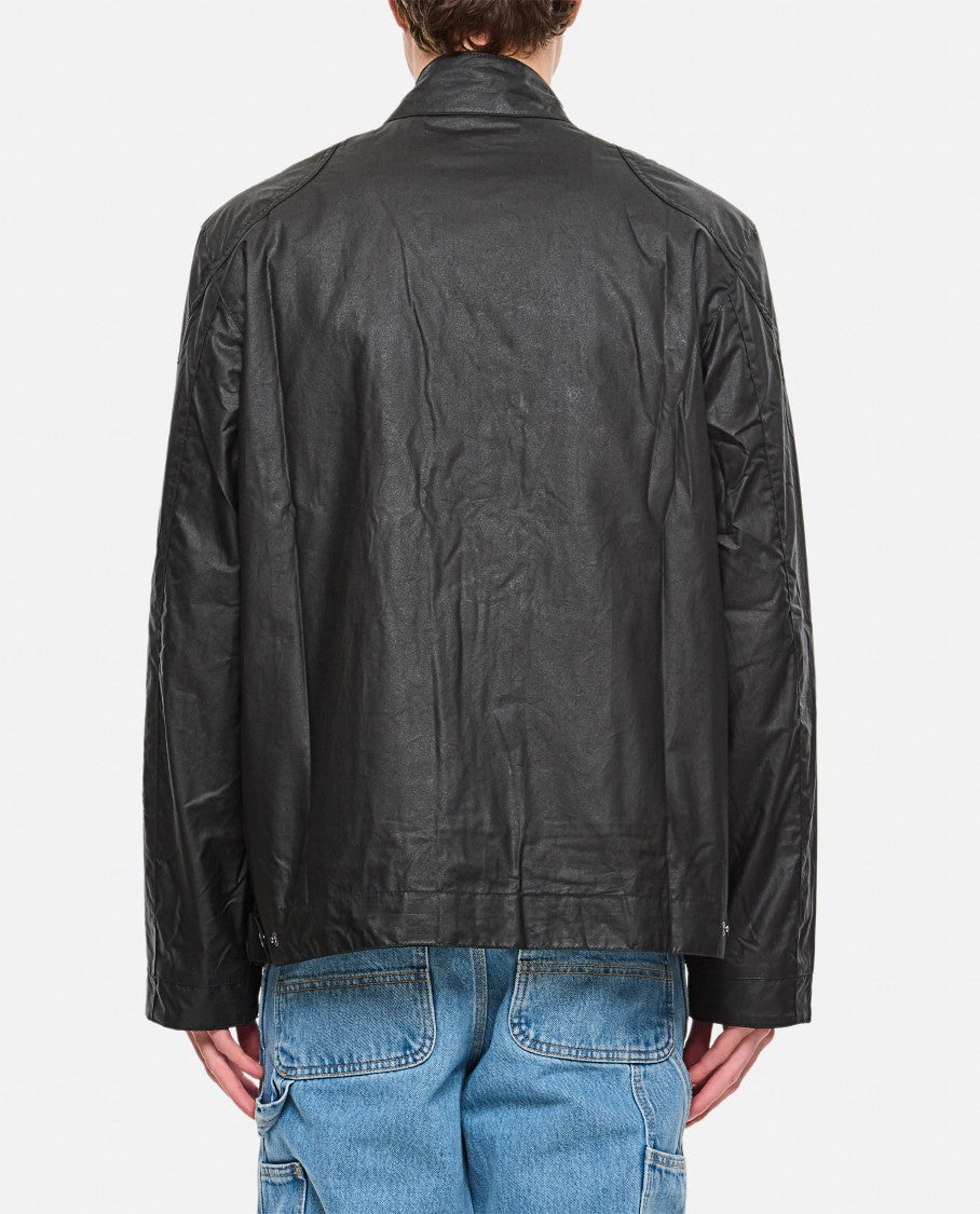 Functional Black Jacket With Press Button