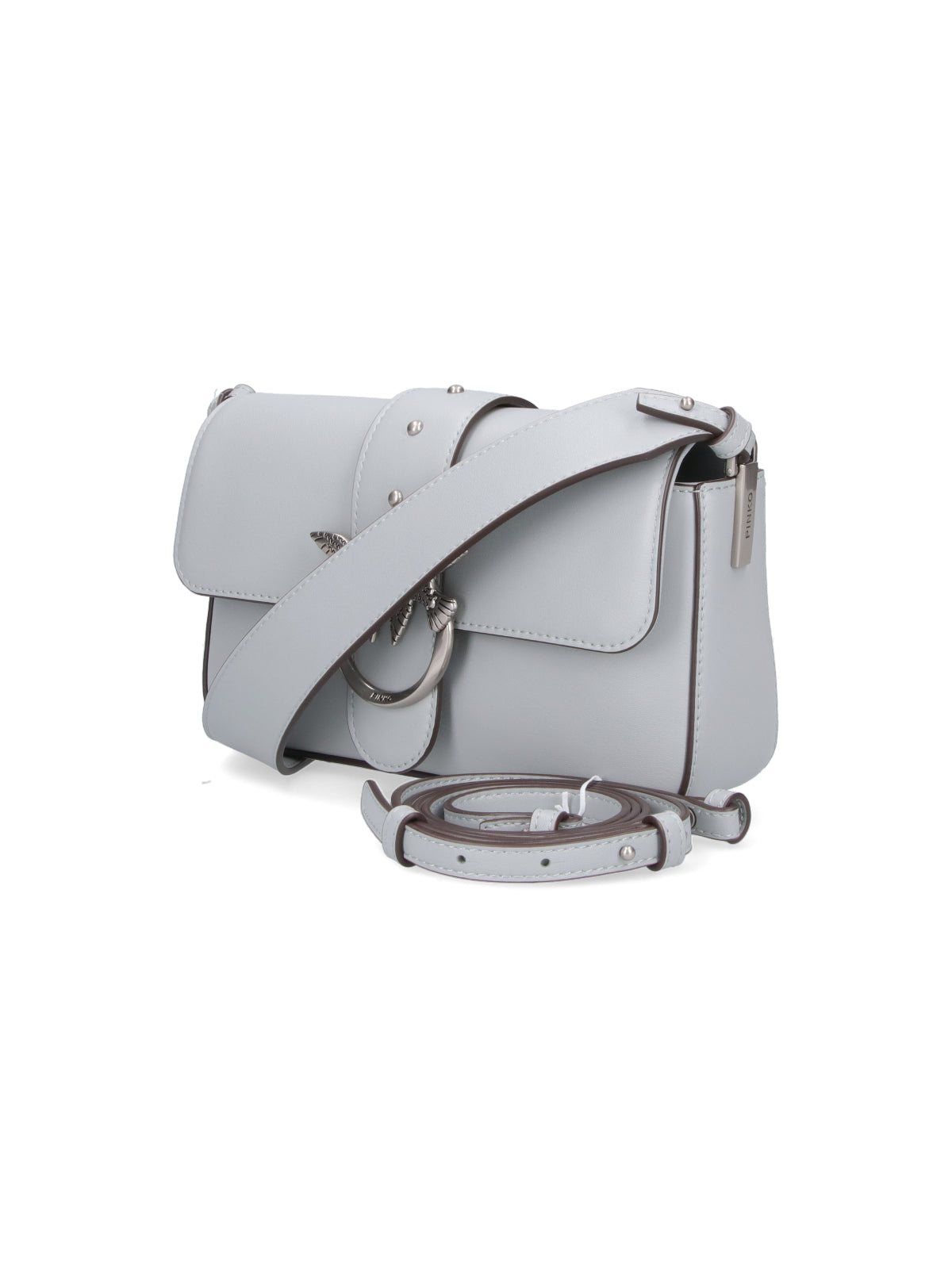Medium Grey Handbag With Structured Silhouette And Versatile Carrying Options