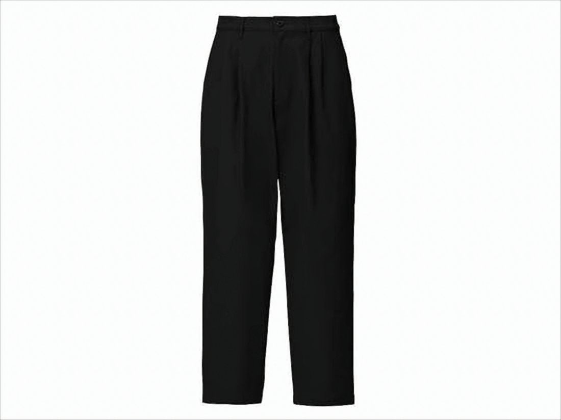 High-Waisted Straight-Leg Pants with Pleated Detailing