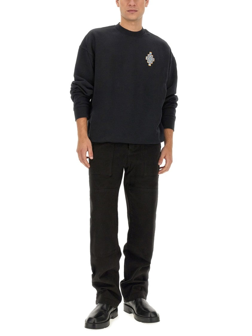 Relaxed Fit Black Denim Pants