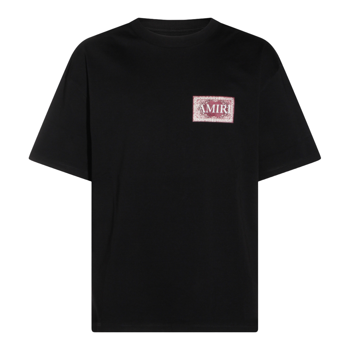 Plain Black T-Shirt with Crew Neckline
