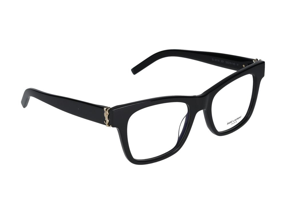 Eyeglasses SL M118 001 black black transparent 52/18/140