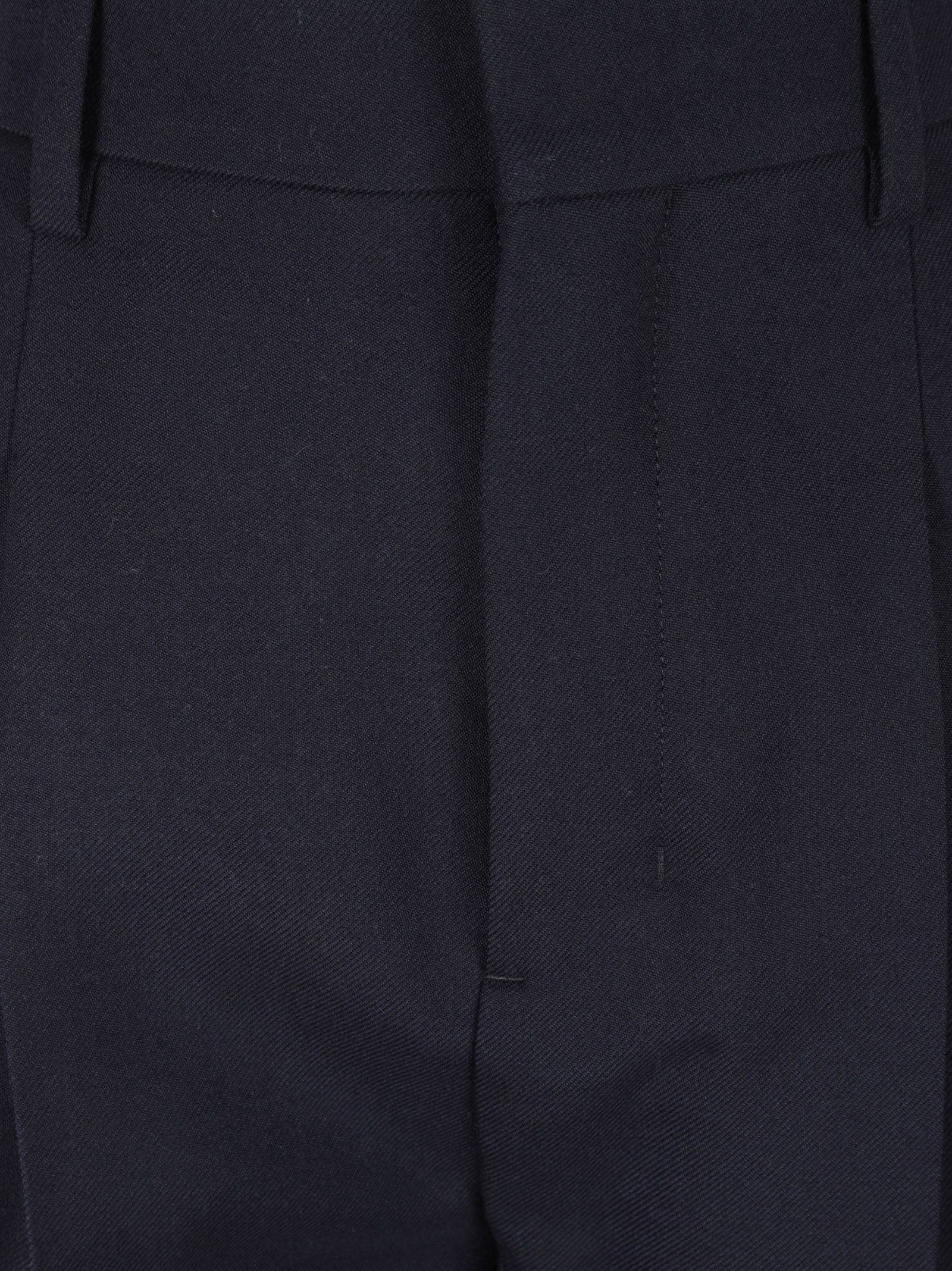 Tailored Blue Trousers With Slim Tapered Fit
