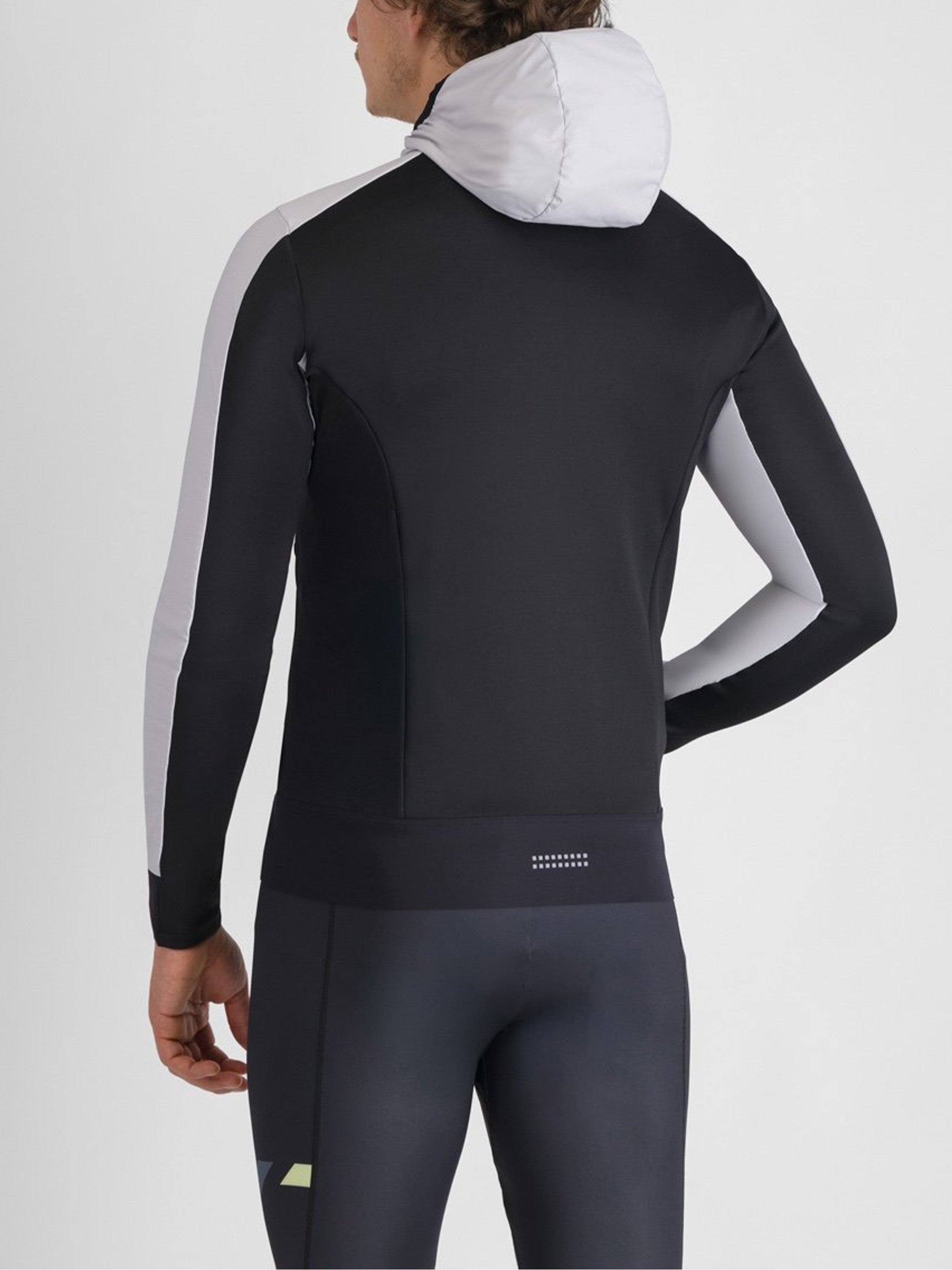 White Cardio Jacket Fitted Two-Tone Jacket