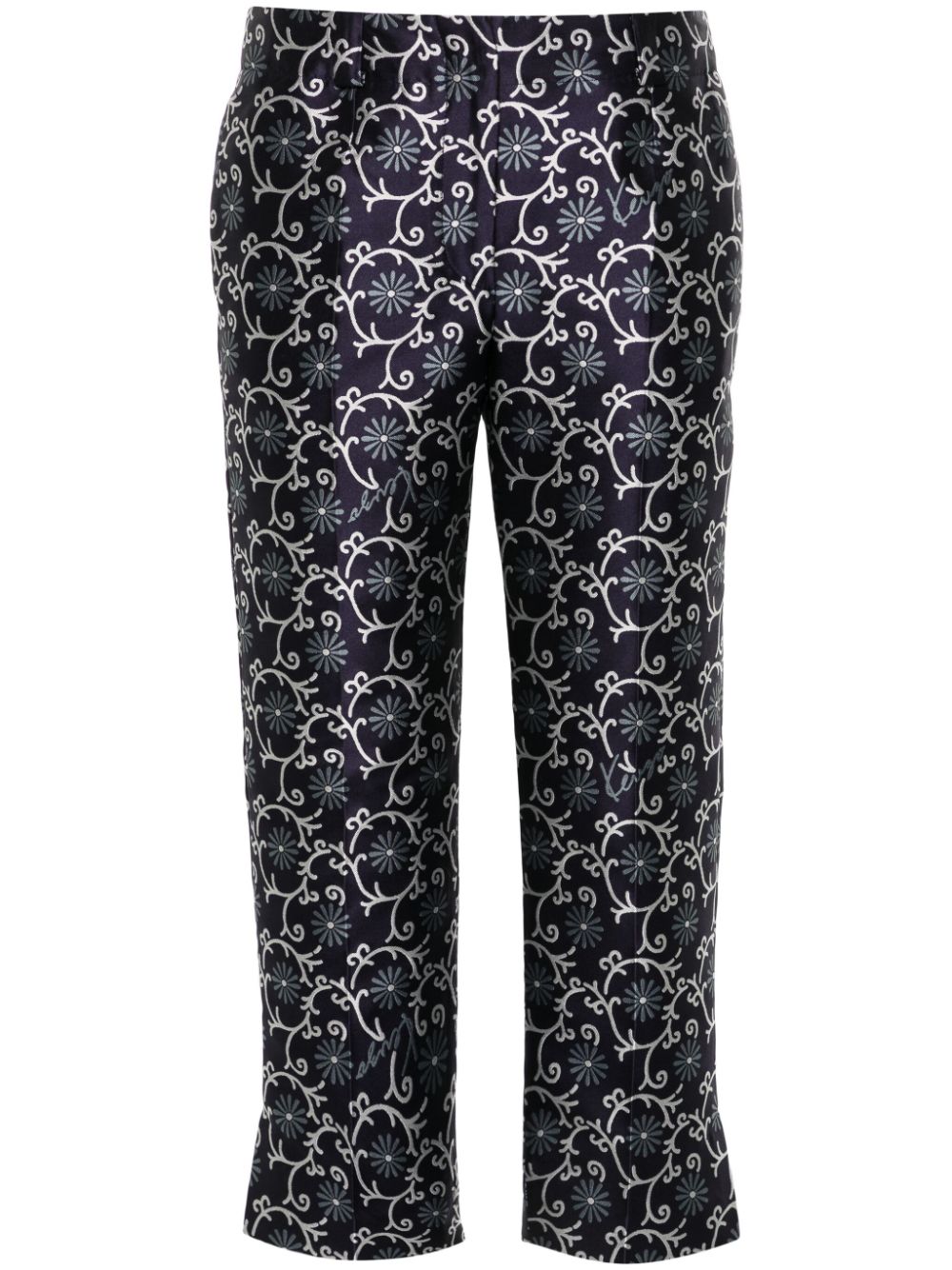 Midnight Blue Cropped Trousers