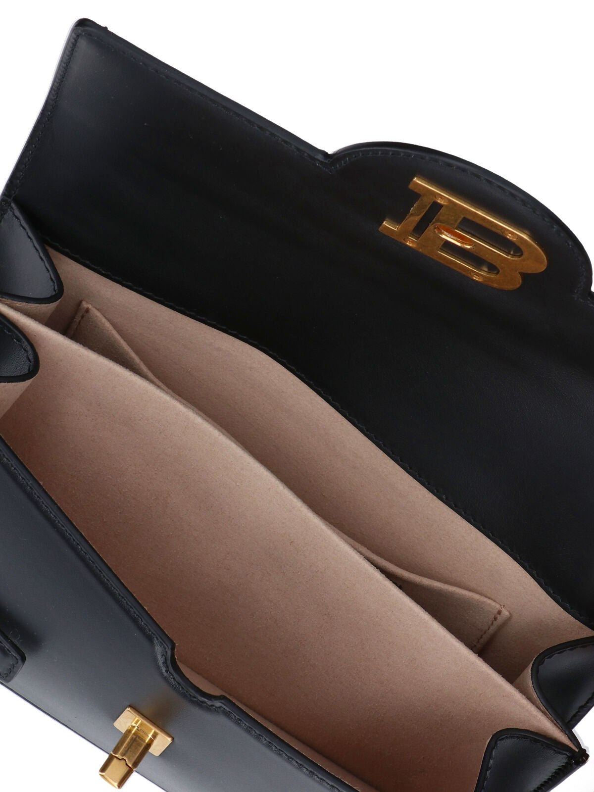 "B-Buzz 24" Shoulder Bag, In Black Calfskin