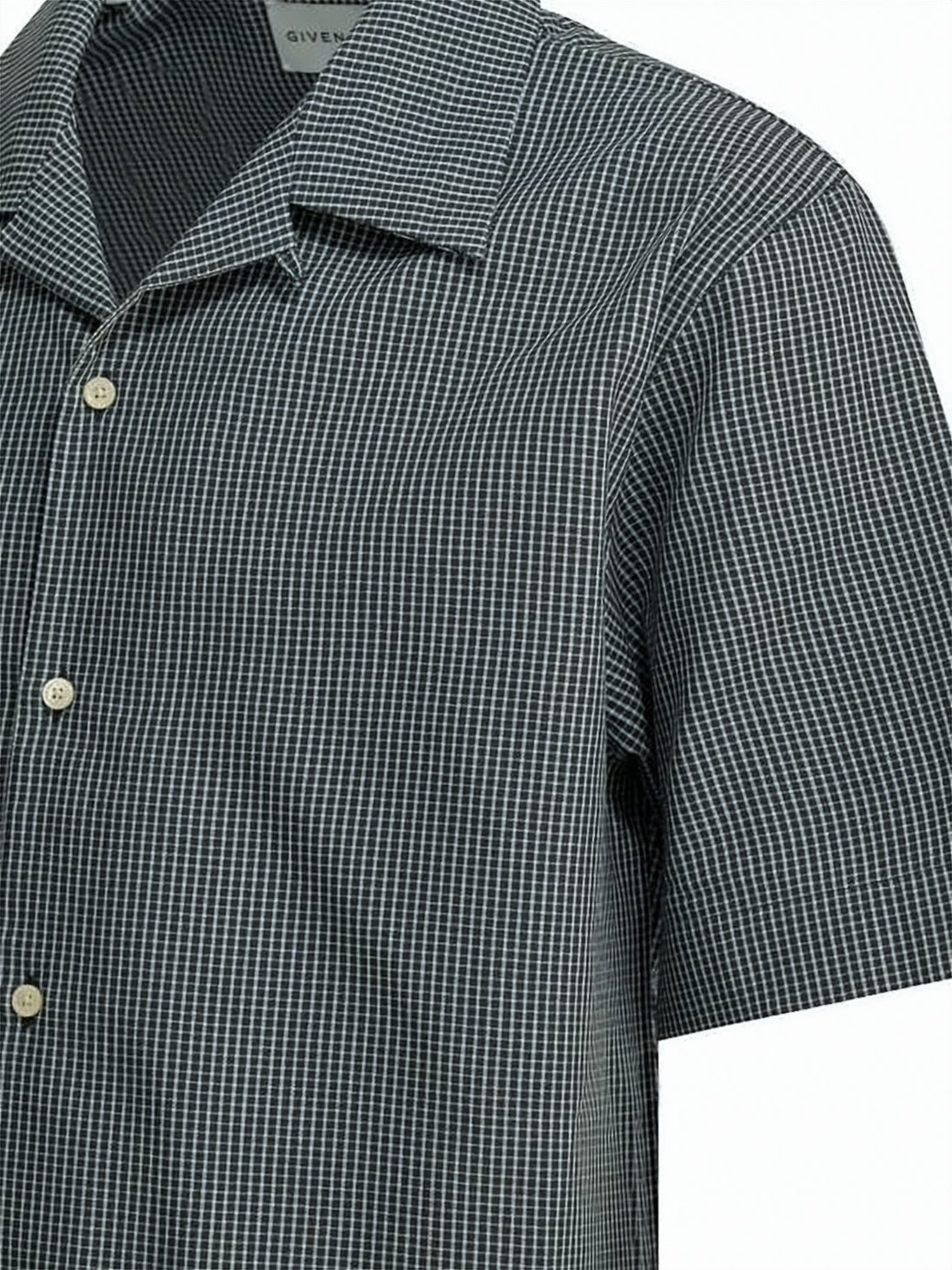Checkered Pattern Short-Sleeve Shirt with Boxy Fit