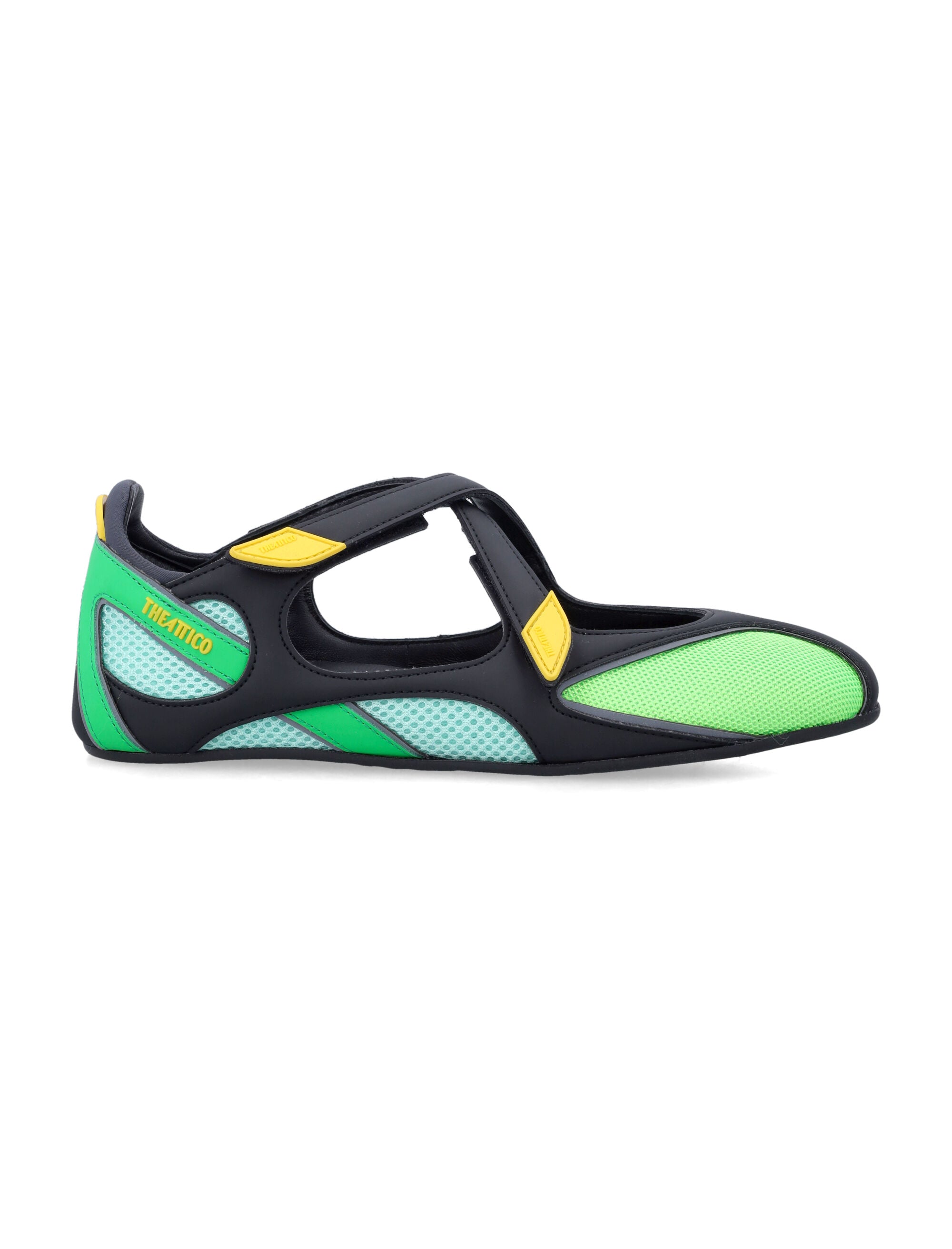 Dynamic Mesh Ballerina with Leather Accents