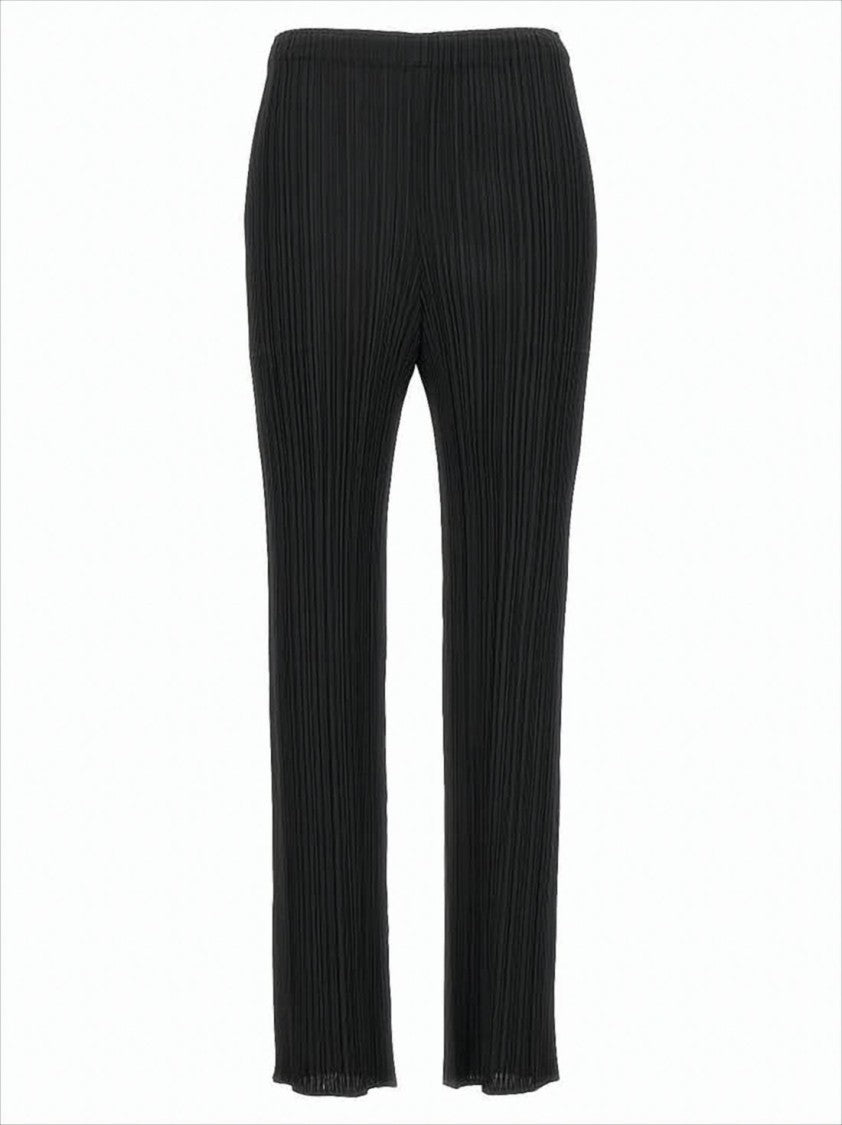 Slim Straight-Leg Pleated Jogger Pants