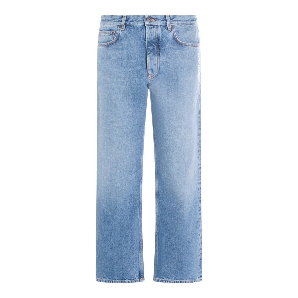 Medium Blue Cotton Jeans