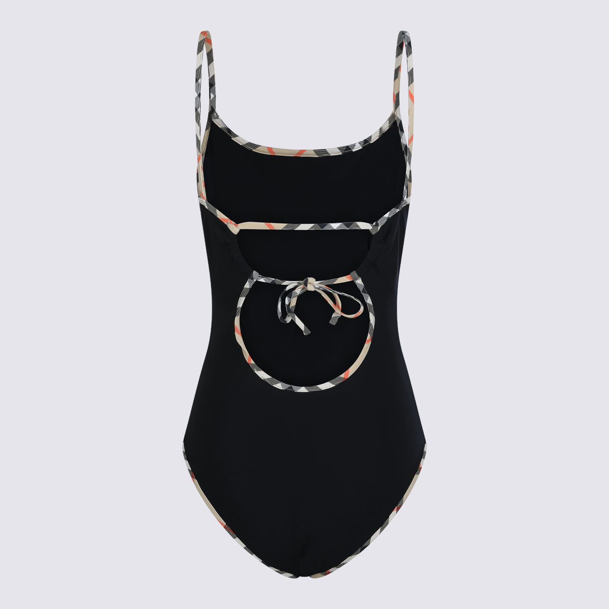 Black Iconic-Print Beachwear