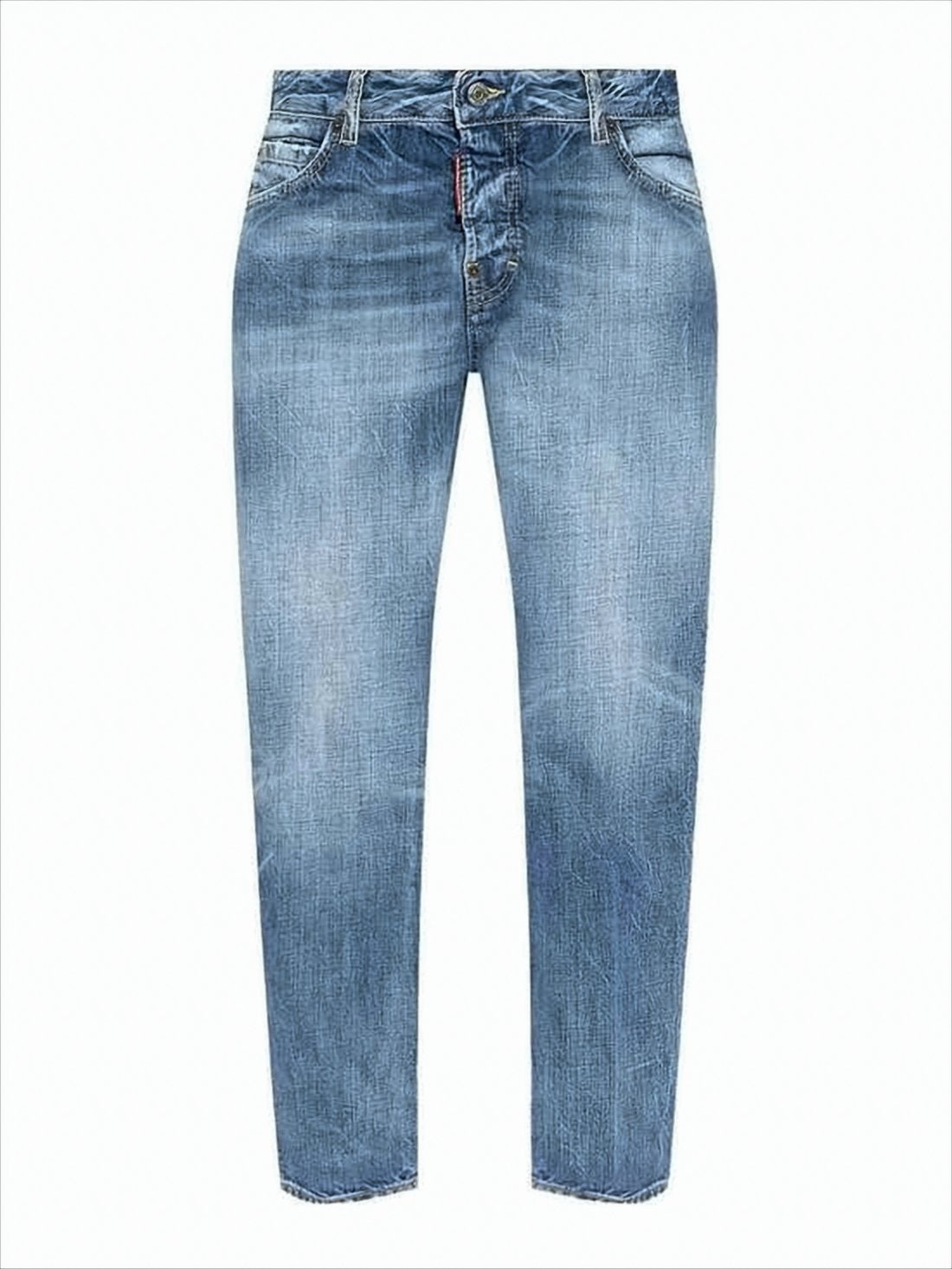 Straight-Leg Denim Pants