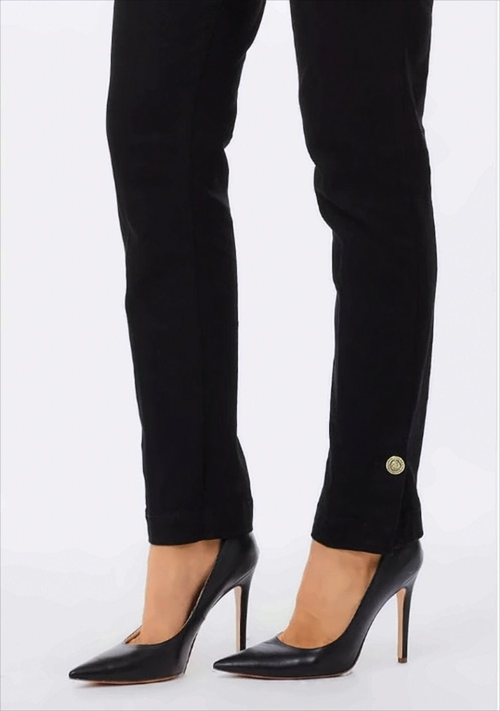 Slim-Fit Black Denim Jeans