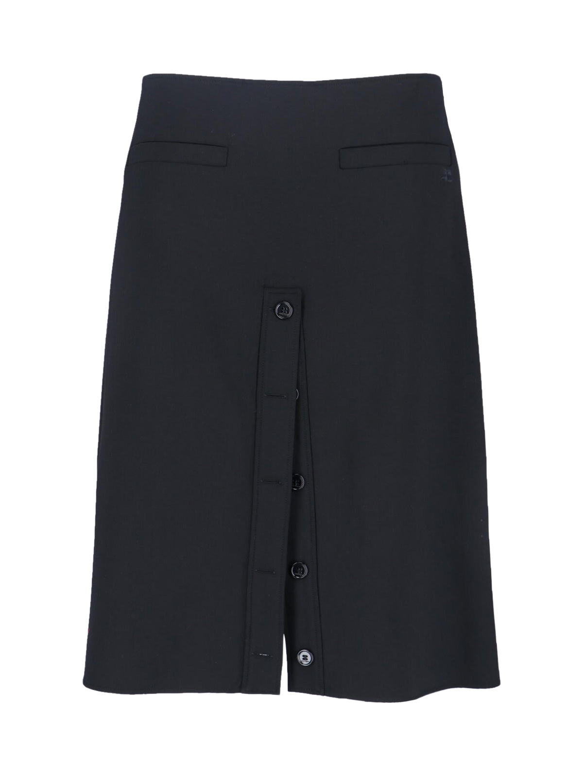 Logo Midi Skirt – Black