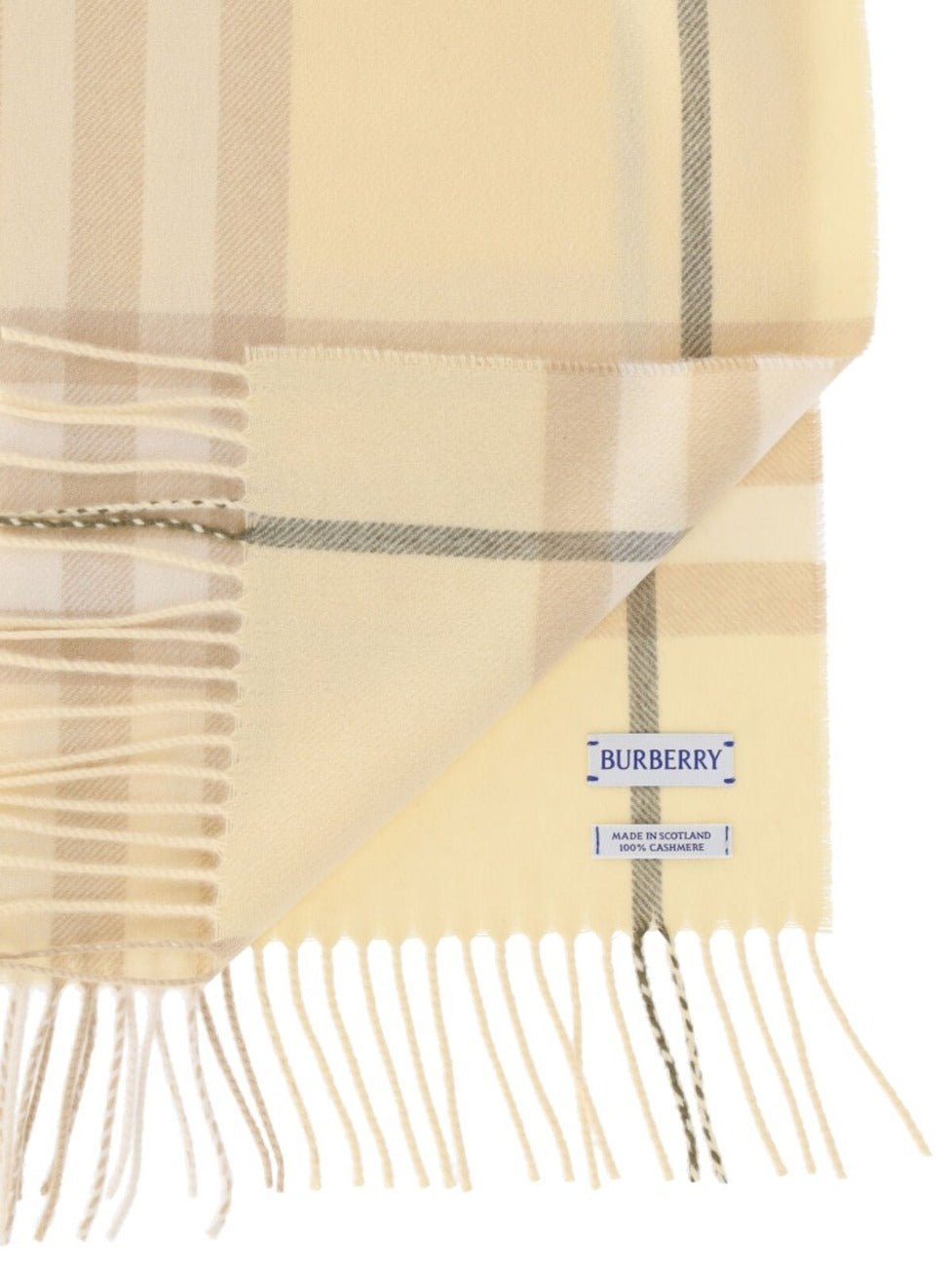 Rectangular Cashmere Scarf With Iconic Logo Intarsia